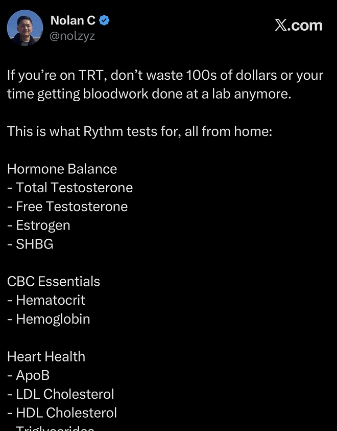 Nolan C Facebook ad: The Future of Blood Testing