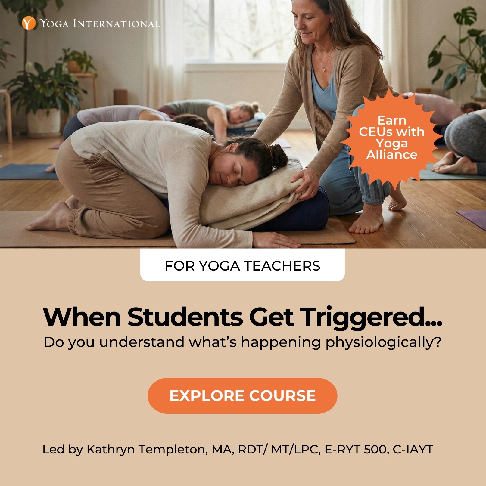 Yoga International Facebook ad