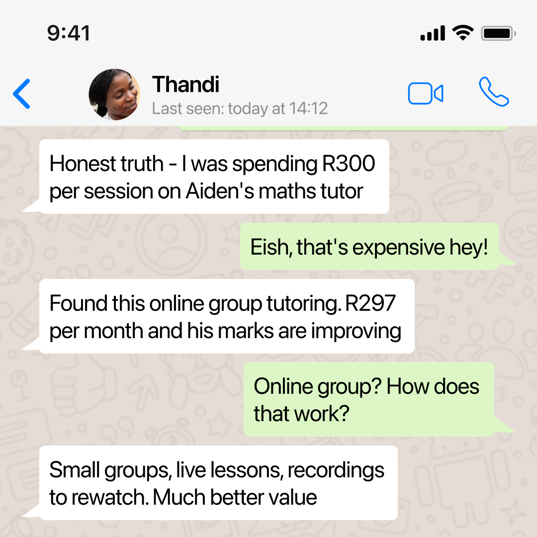 Maths Teacher - Marleen Townsend Facebook ad