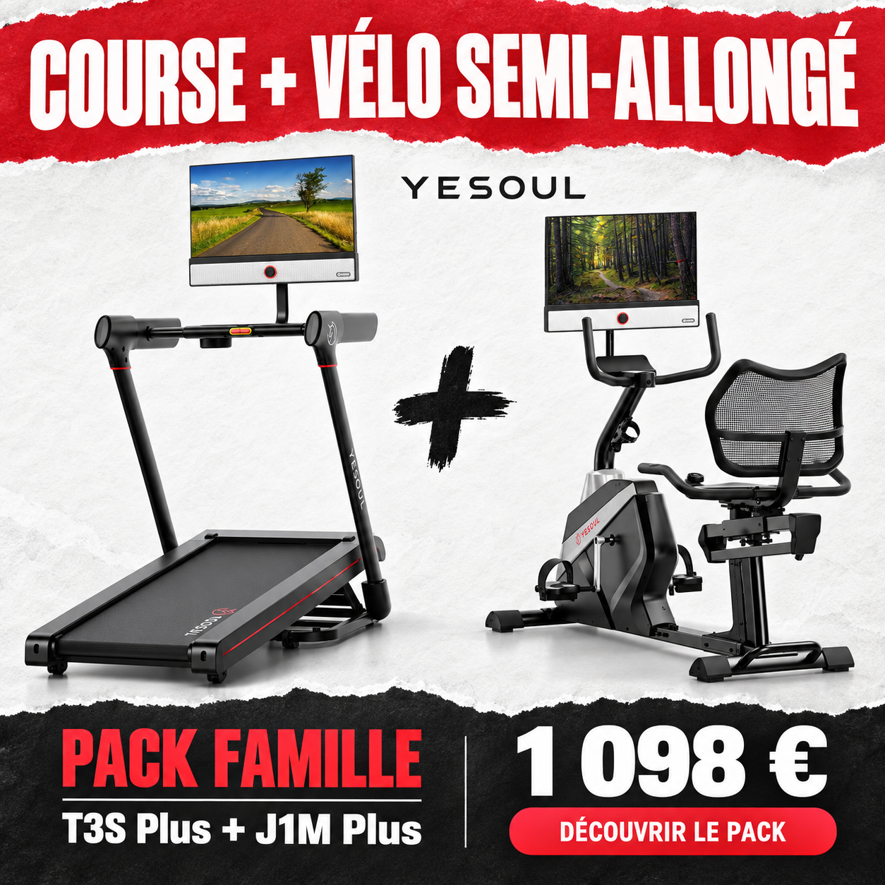Yesoul Fitness France Facebook ad: Cet été, offrez à votre famille un espace fitness à…