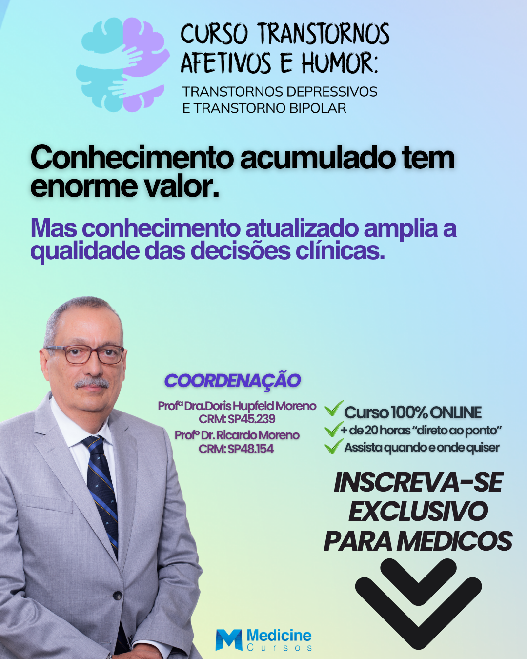Medicine Cursos Facebook ad: Você é médico e atua com pacientes que…
