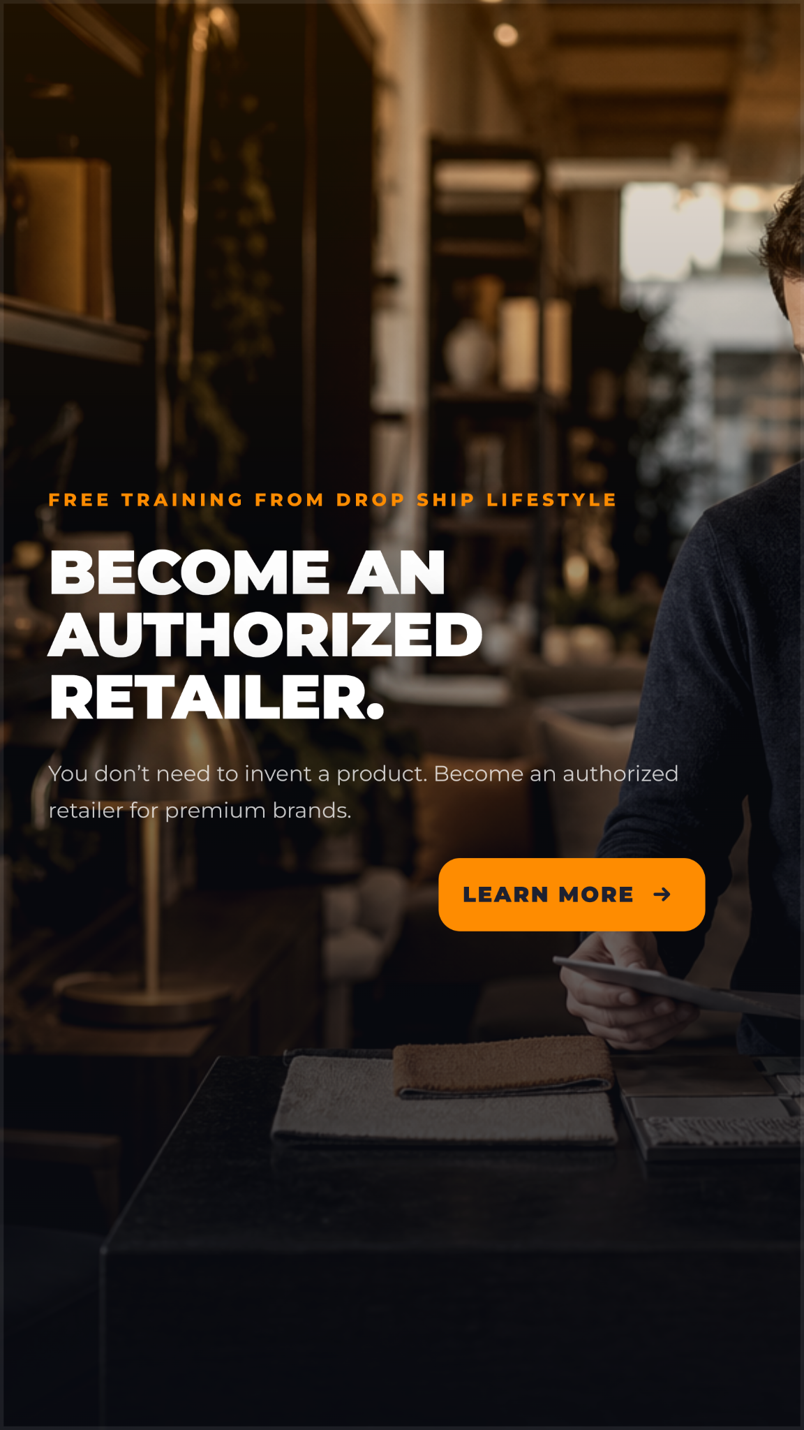 Drop Ship Lifestyle Facebook ad: Sell premium products without inventing one