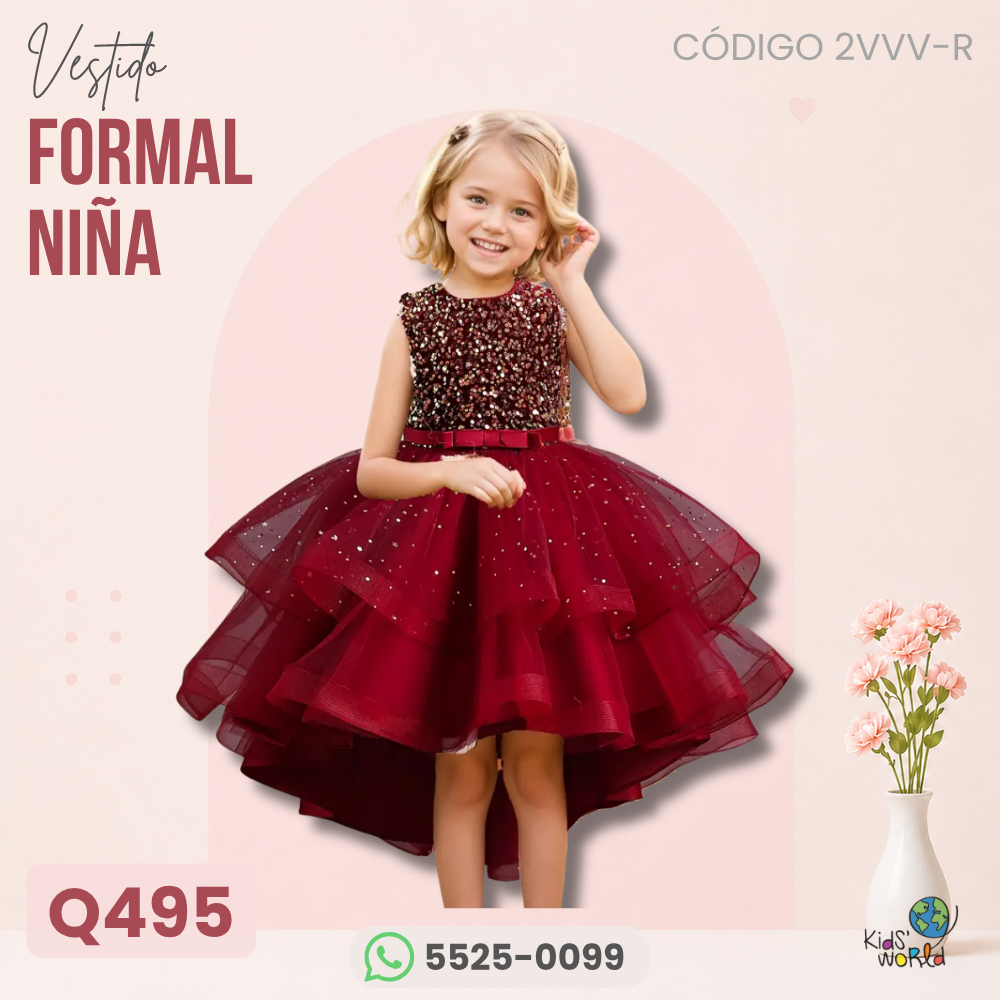 Kids World Facebook ad: Vestidos para niñas desde 0-3 meses hasta 12…
