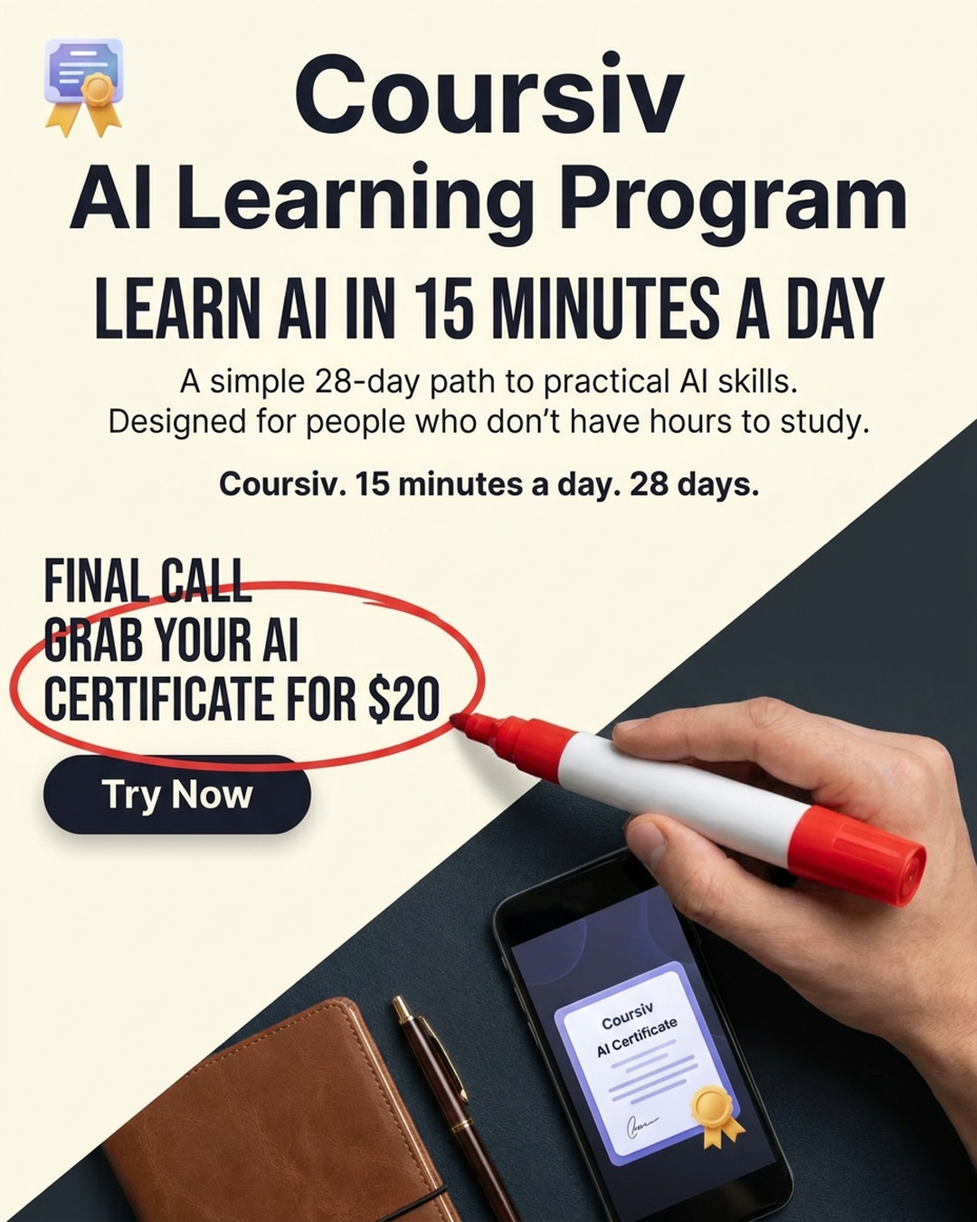 AI Simplified Facebook ad
