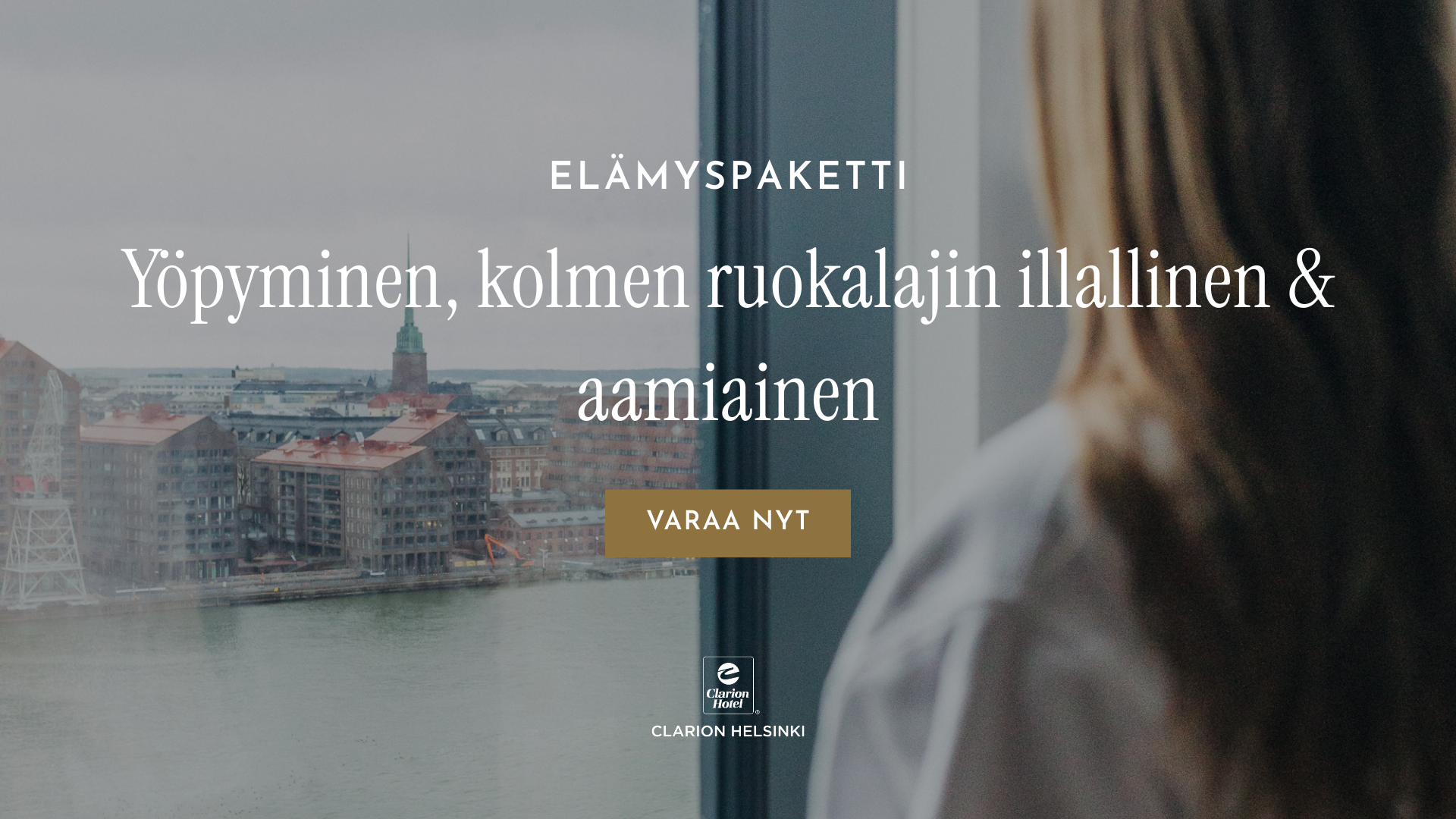 Clarion Hotel Helsinki Facebook ad from Jan 21, 2026