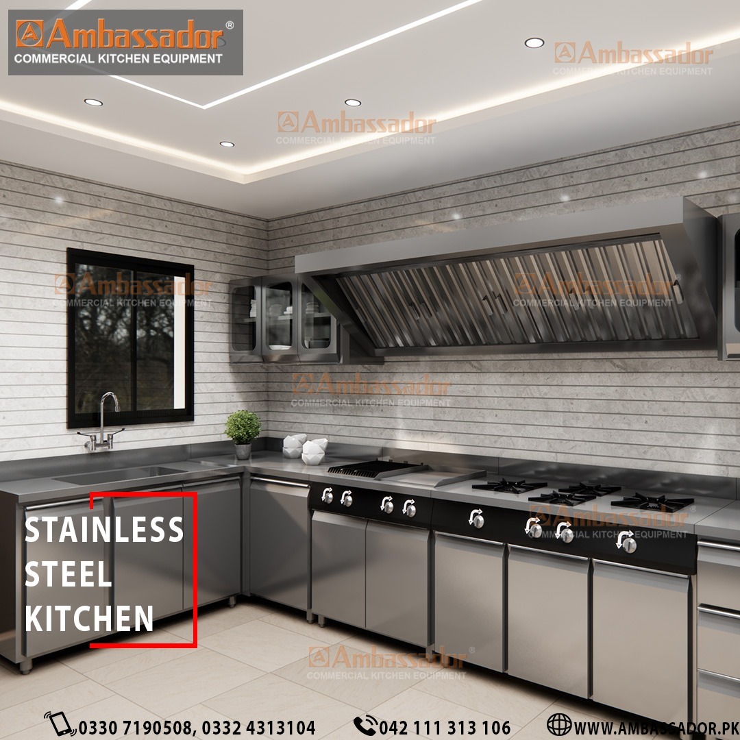 Ambassador commercial Kitchen Equipment Facebook ad: Professional Stainless Steel Home Kitchen