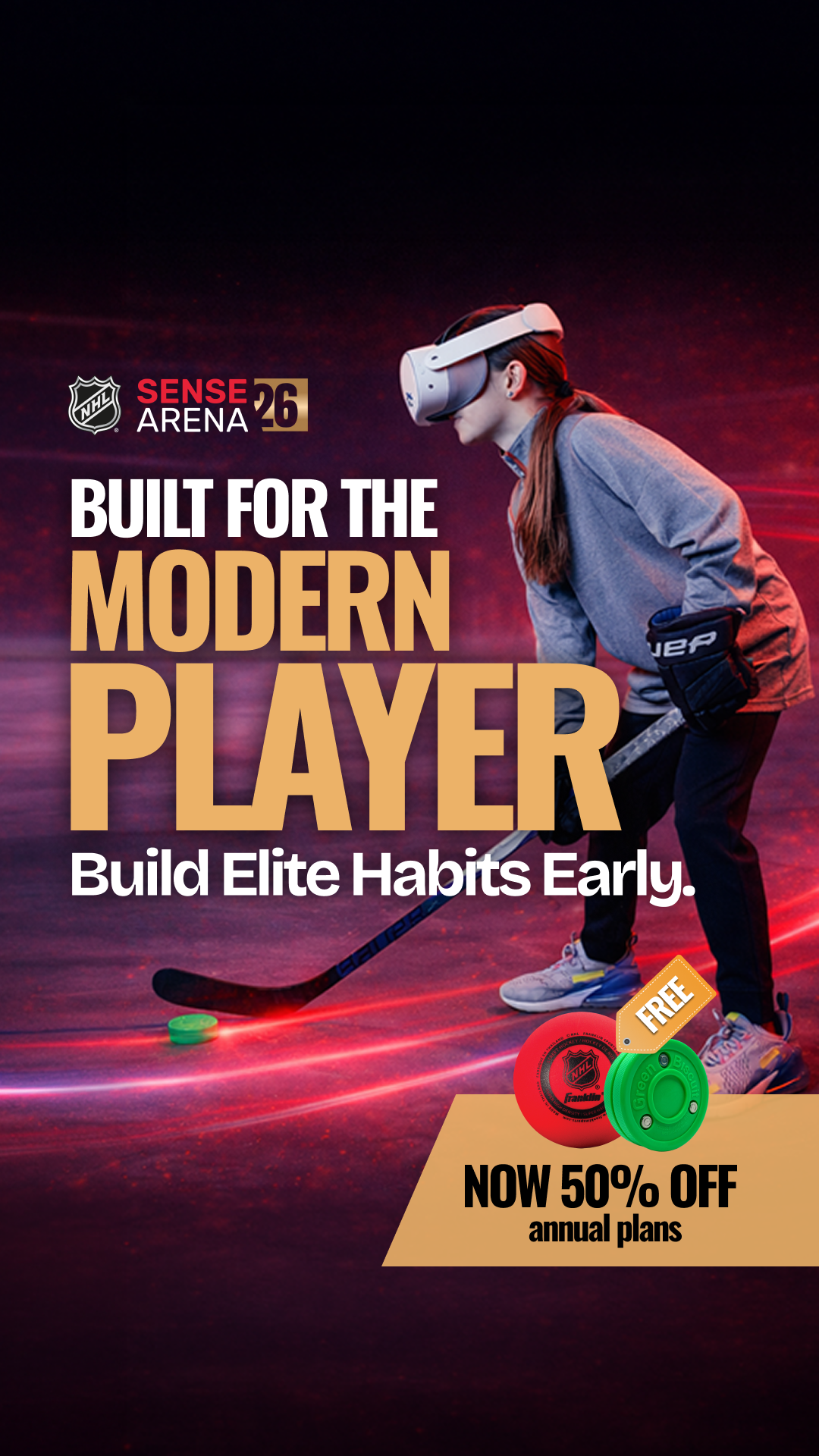 NHL Sense Arena Facebook ad