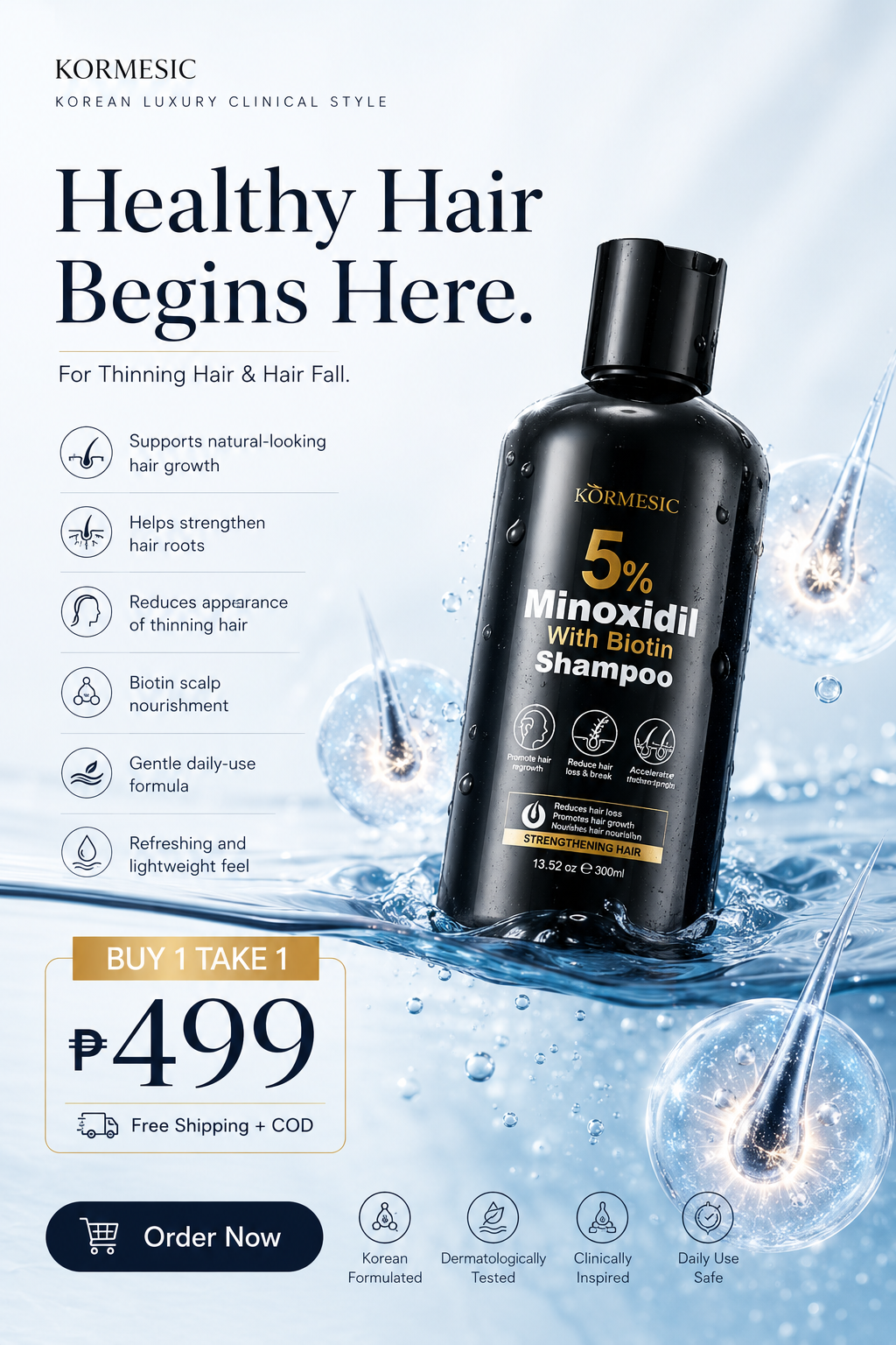 Minoxidil Hair Growth Solutions Facebook ad: REGROWTH