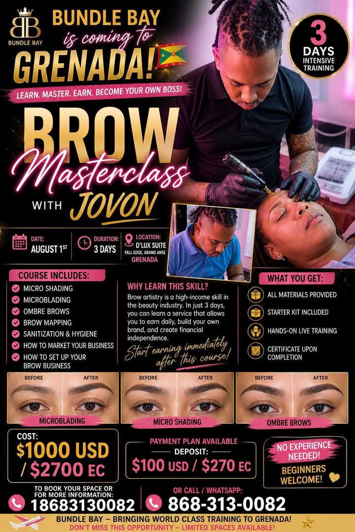Bundle Bay & Trinbagonails TT Facebook ad: Grenada invest in yourself and become your own…
