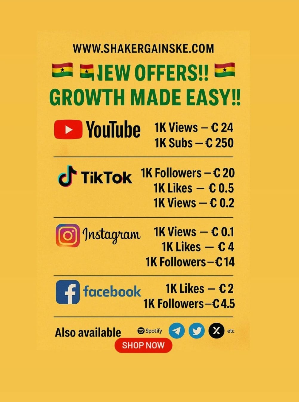 Shaker SMM Panel Facebook ad