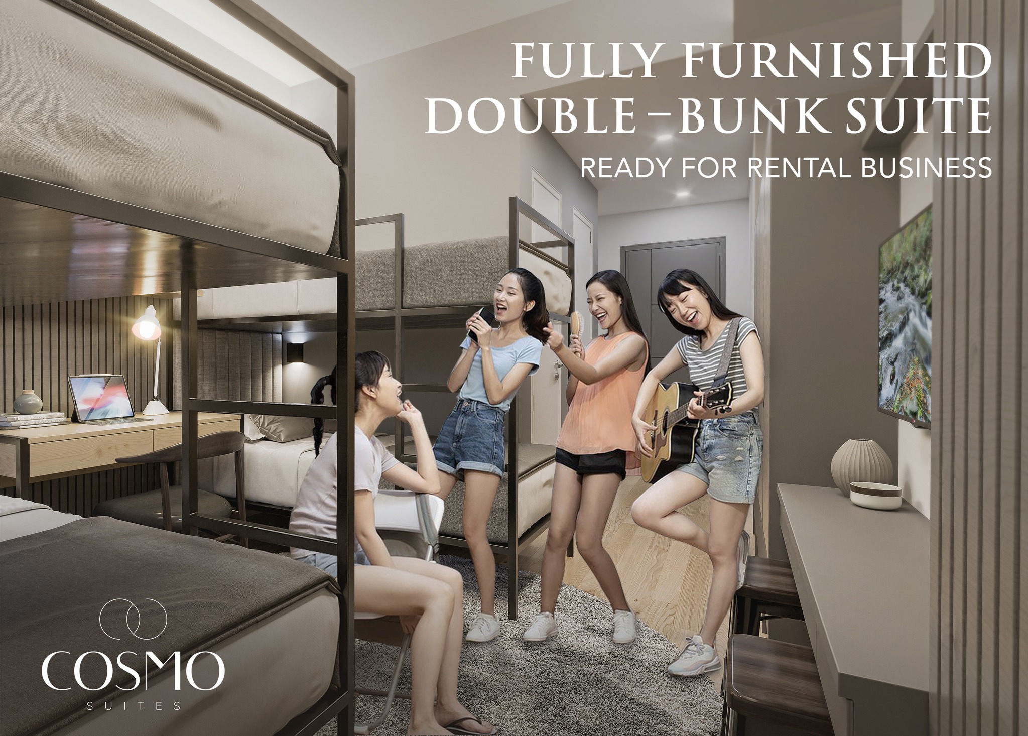 Cosmo Suites by Anchor Land Facebook ad: Quick and hassle-free turnovers are possible with Cosmo…