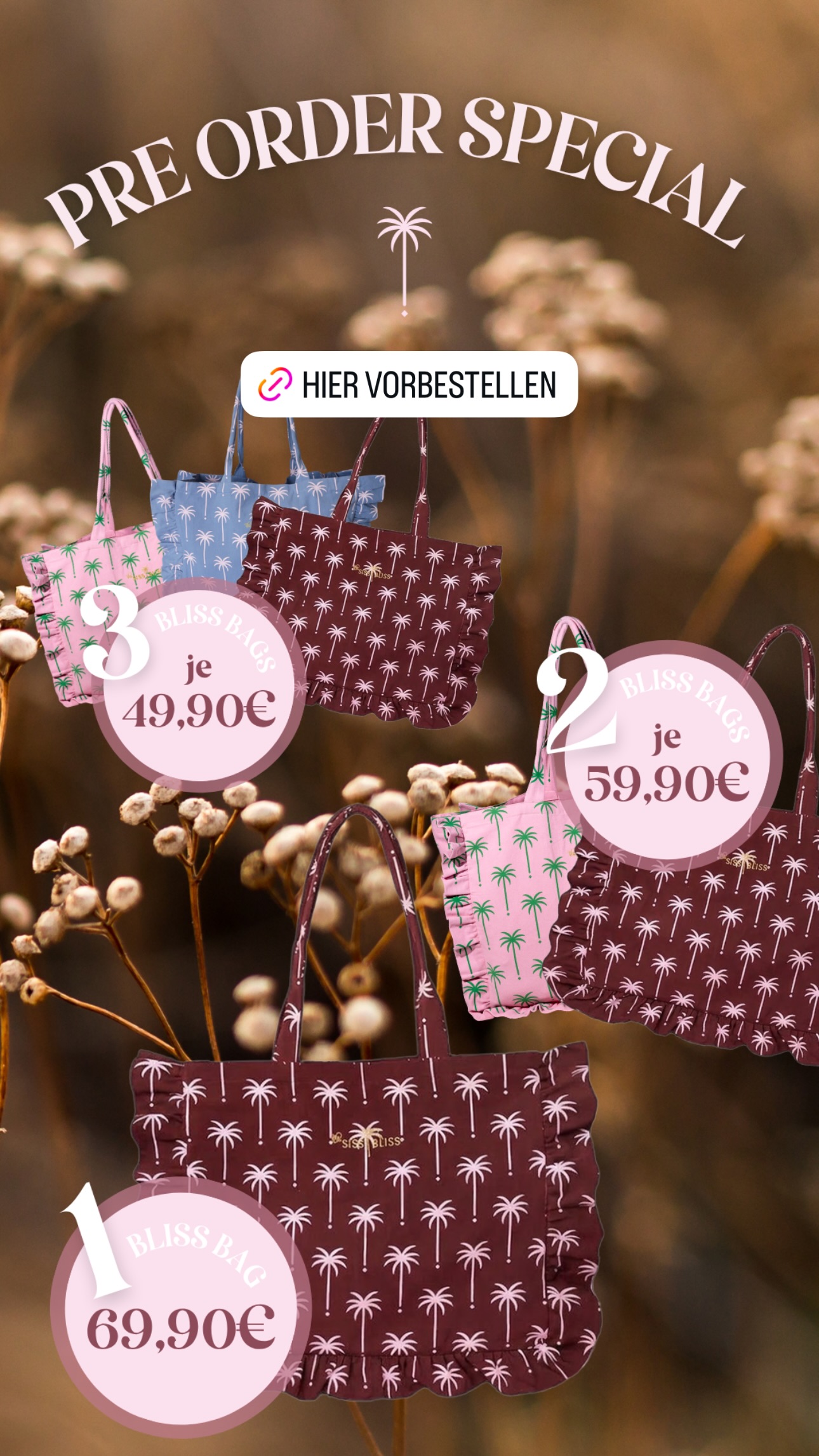 The SISS BLISS Facebook ad: Pre Order nur bis Sonntag!