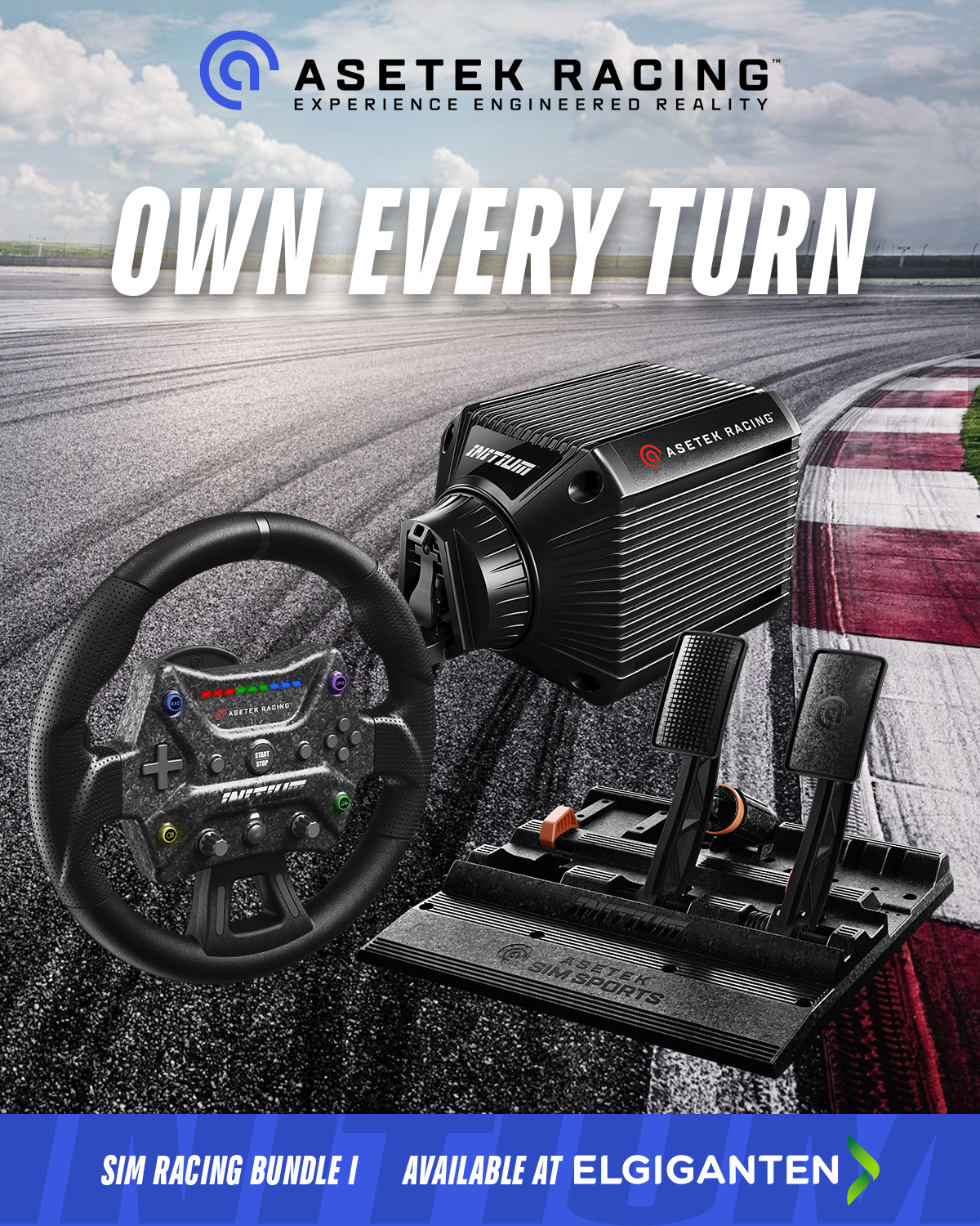 Asetek Racing Facebook ad: Initium hos Elgiganten