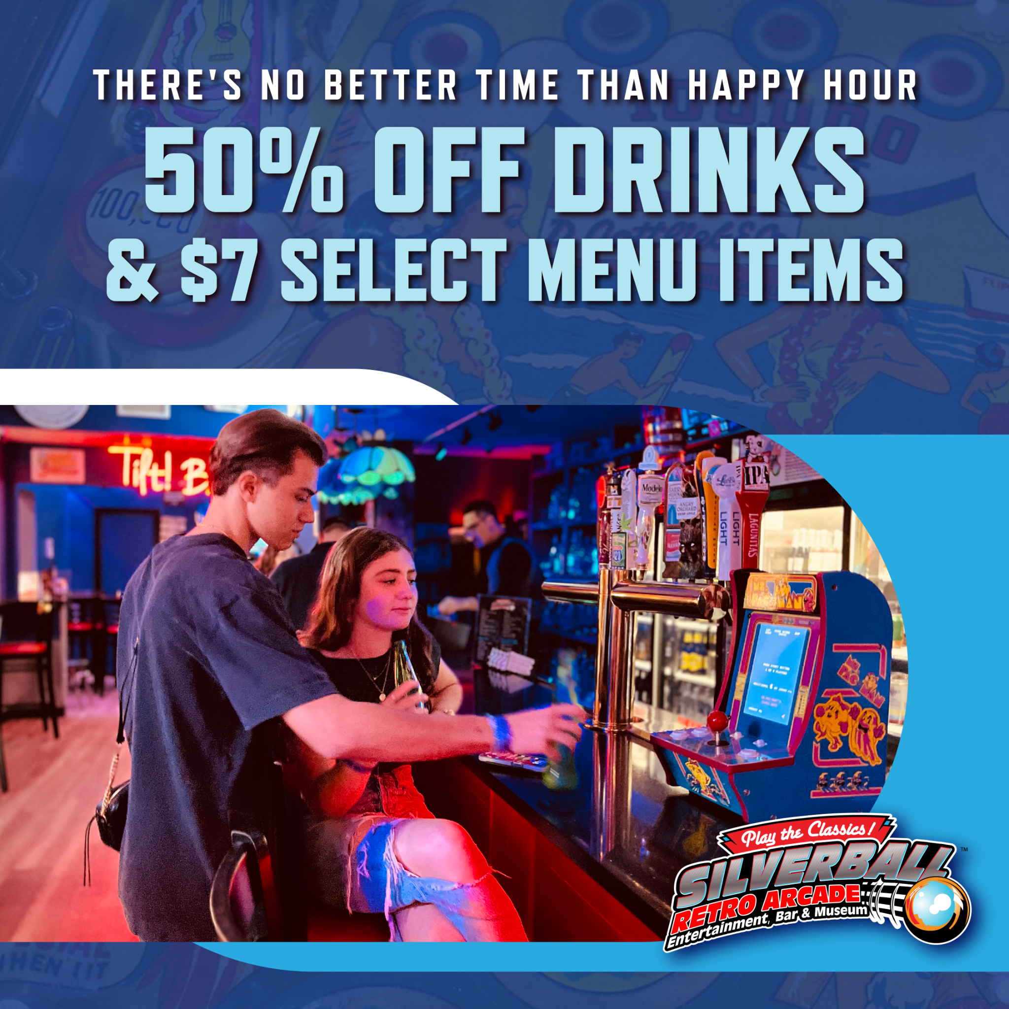 Silverball Retro Arcade - Delray Beach Facebook ad
