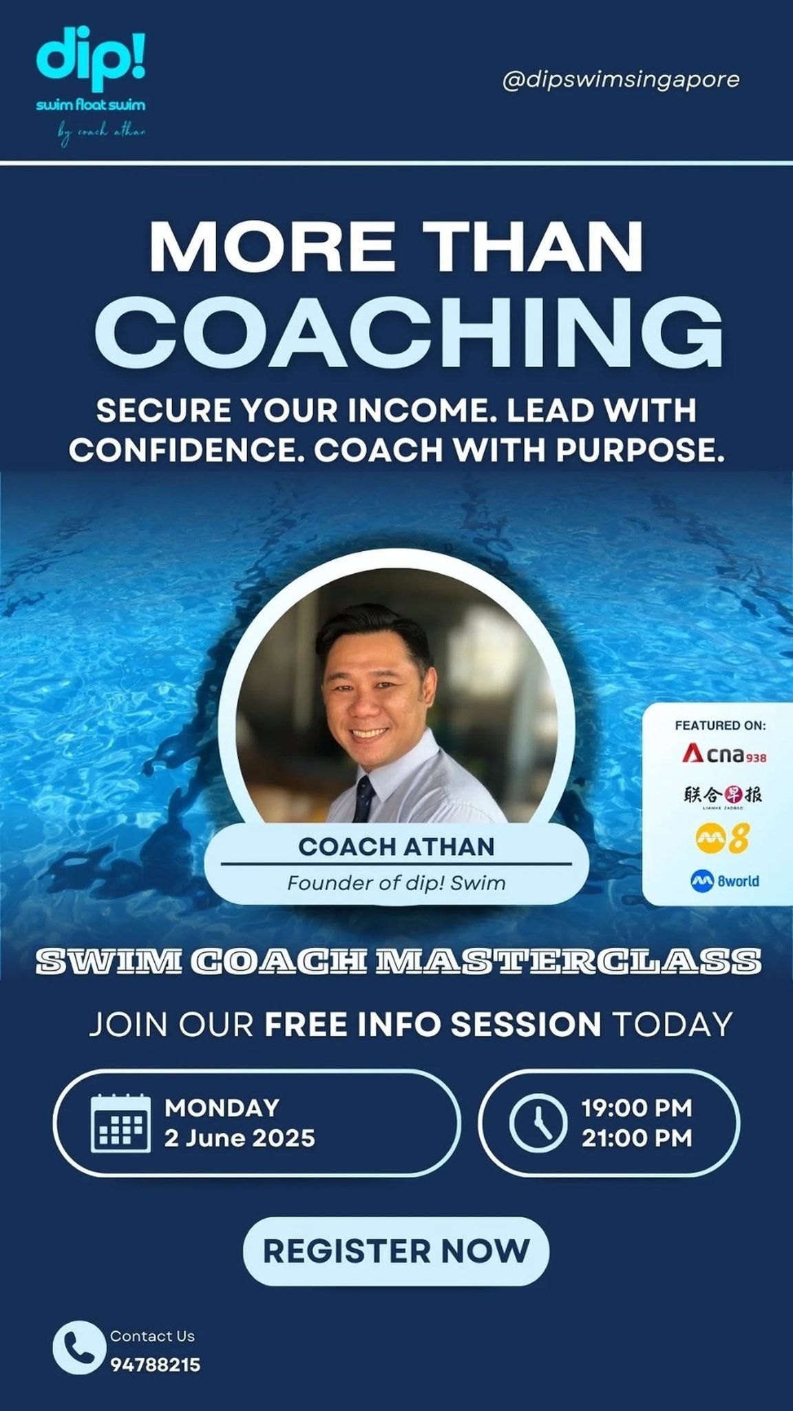 Dip Swim Singapore Facebook ad