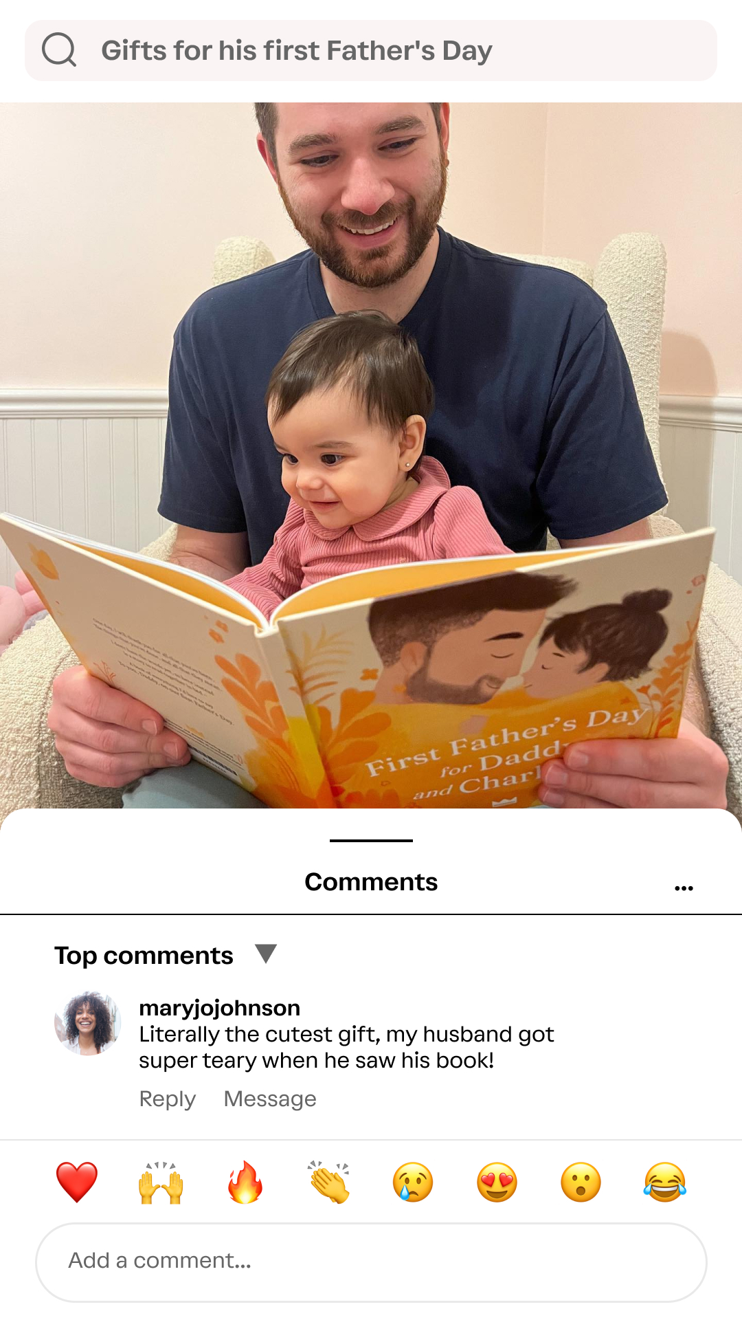 Wonderbly Facebook ad