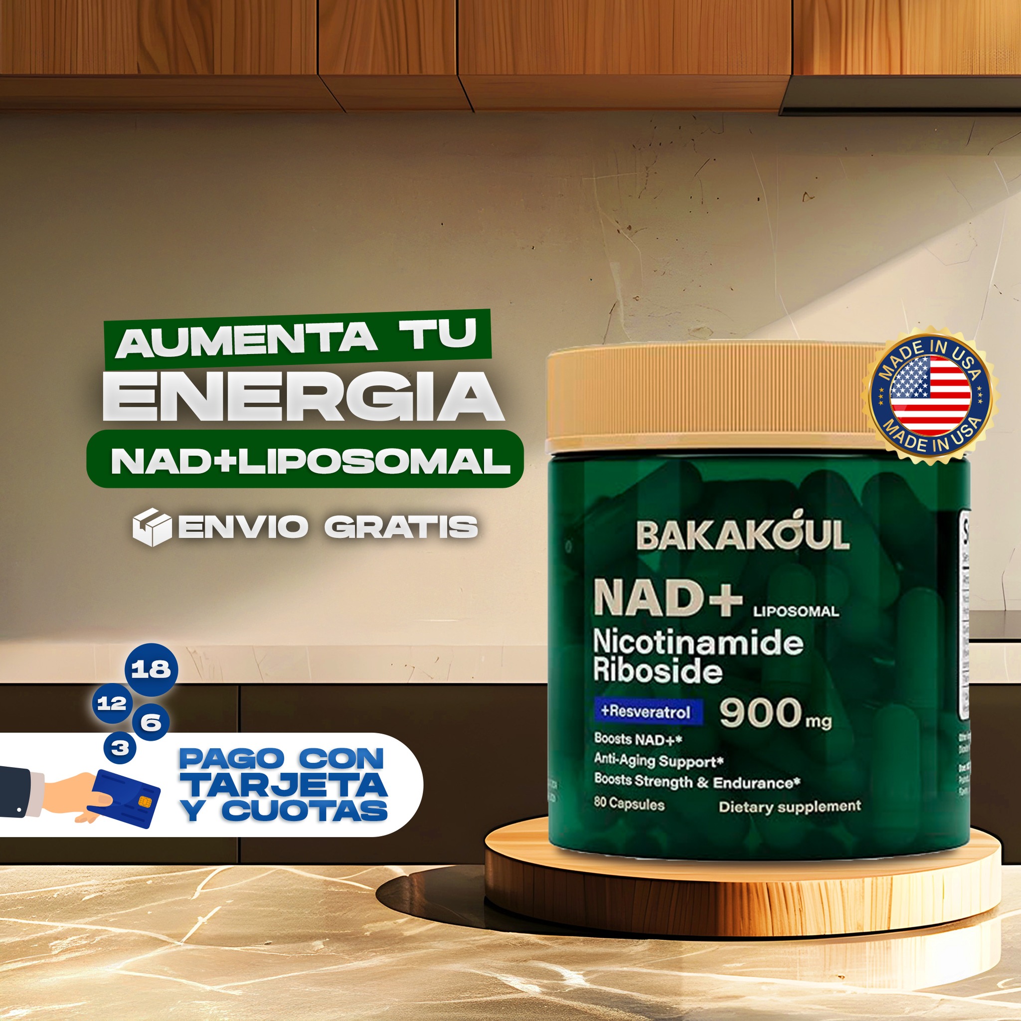 Auralive Facebook ad: Encuentra Tu Suplemento Ideal Hoy