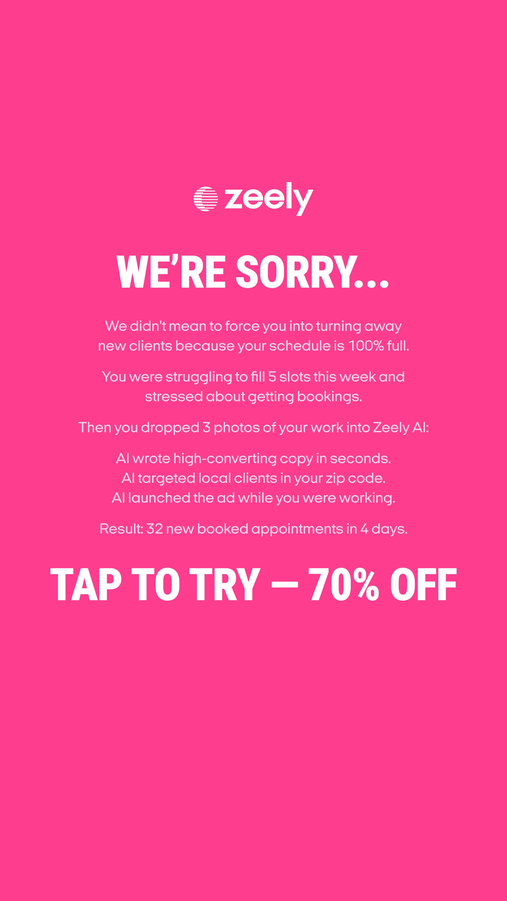 Zeely Facebook ad