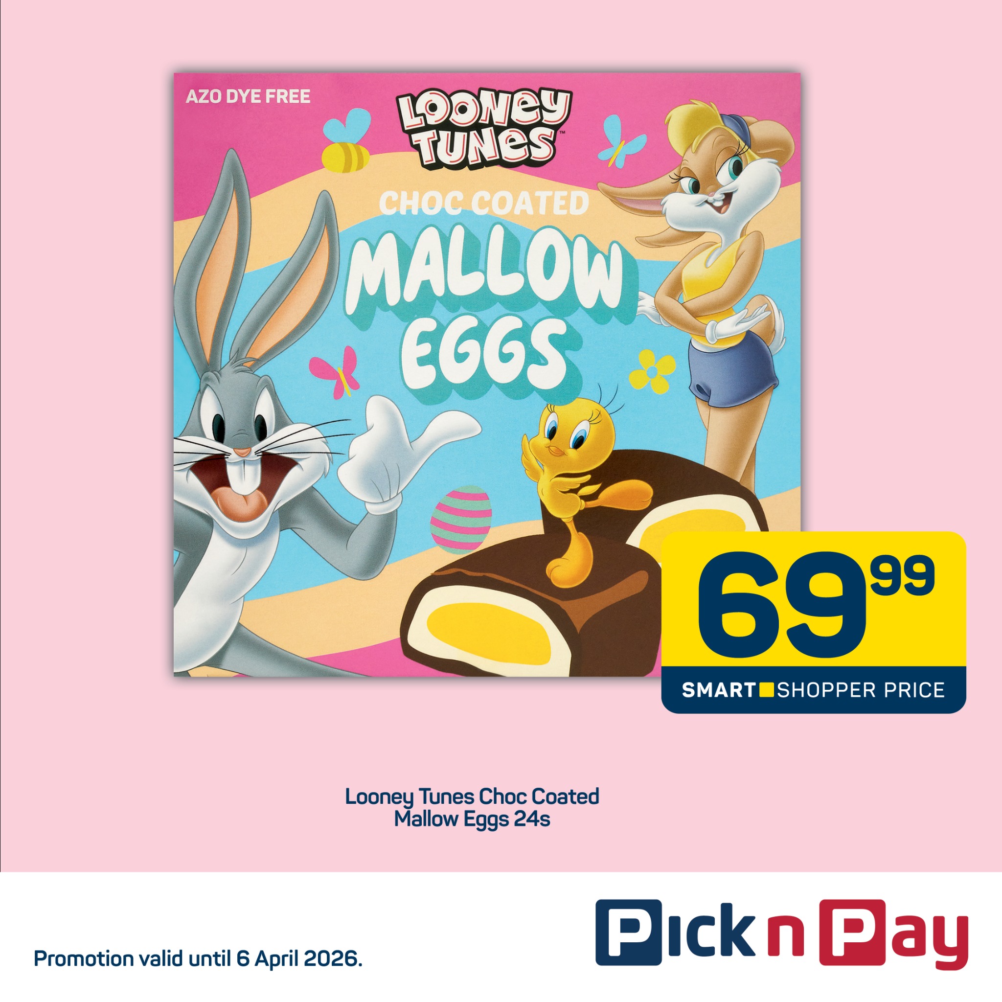 Pick n Pay Facebook ad: Easter treats just dropped.