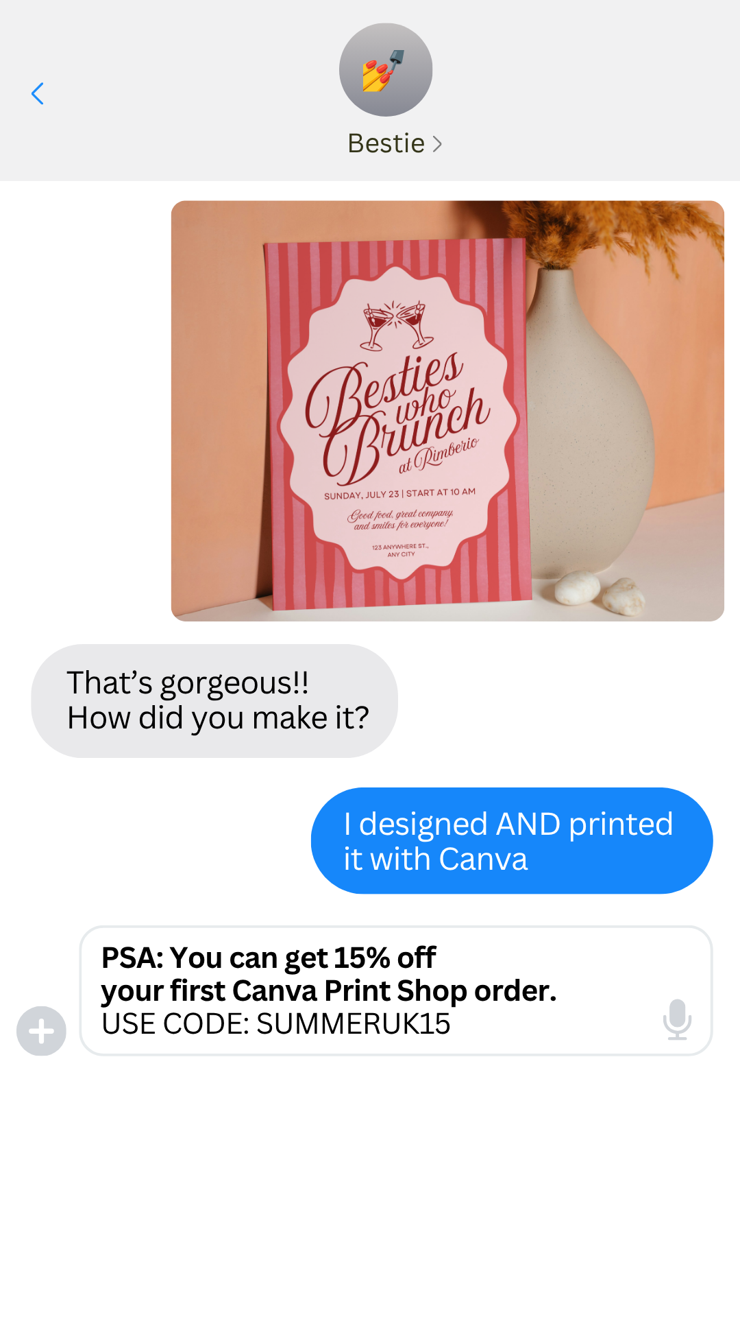 Canva Facebook ad
