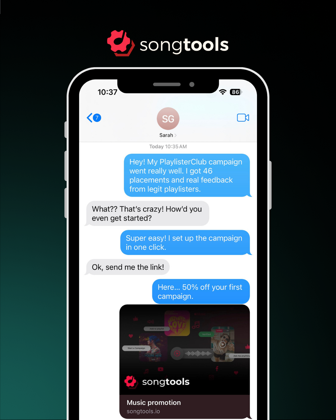 SongTools Facebook ad