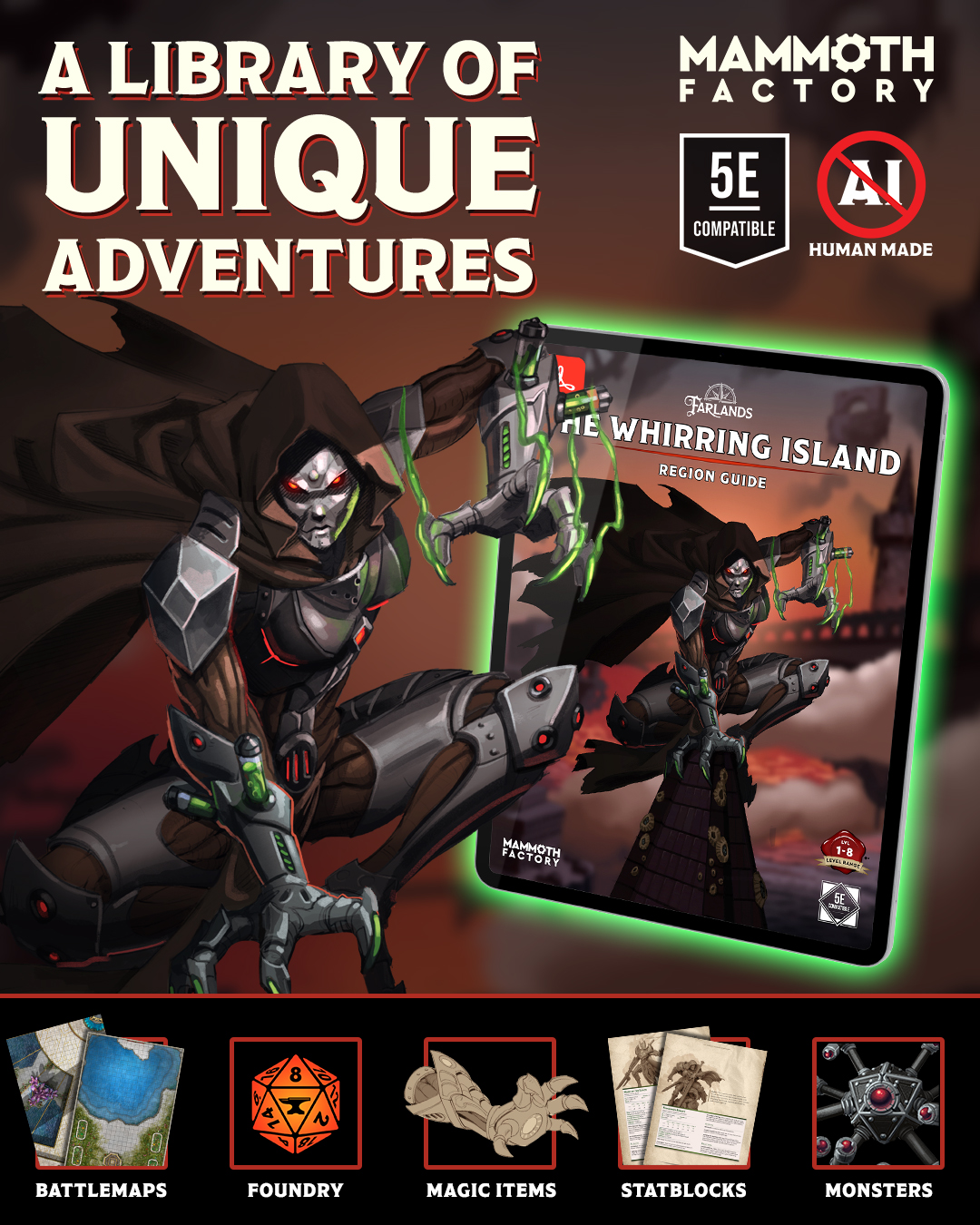Mammoth Factory Games Facebook ad