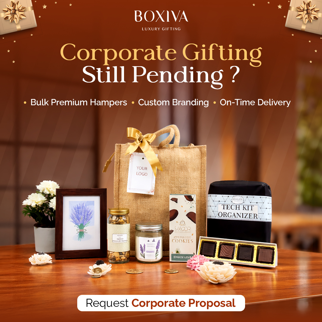 Boxiva Luxury Gifting Facebook ad: Handpicked Luxury Hampers