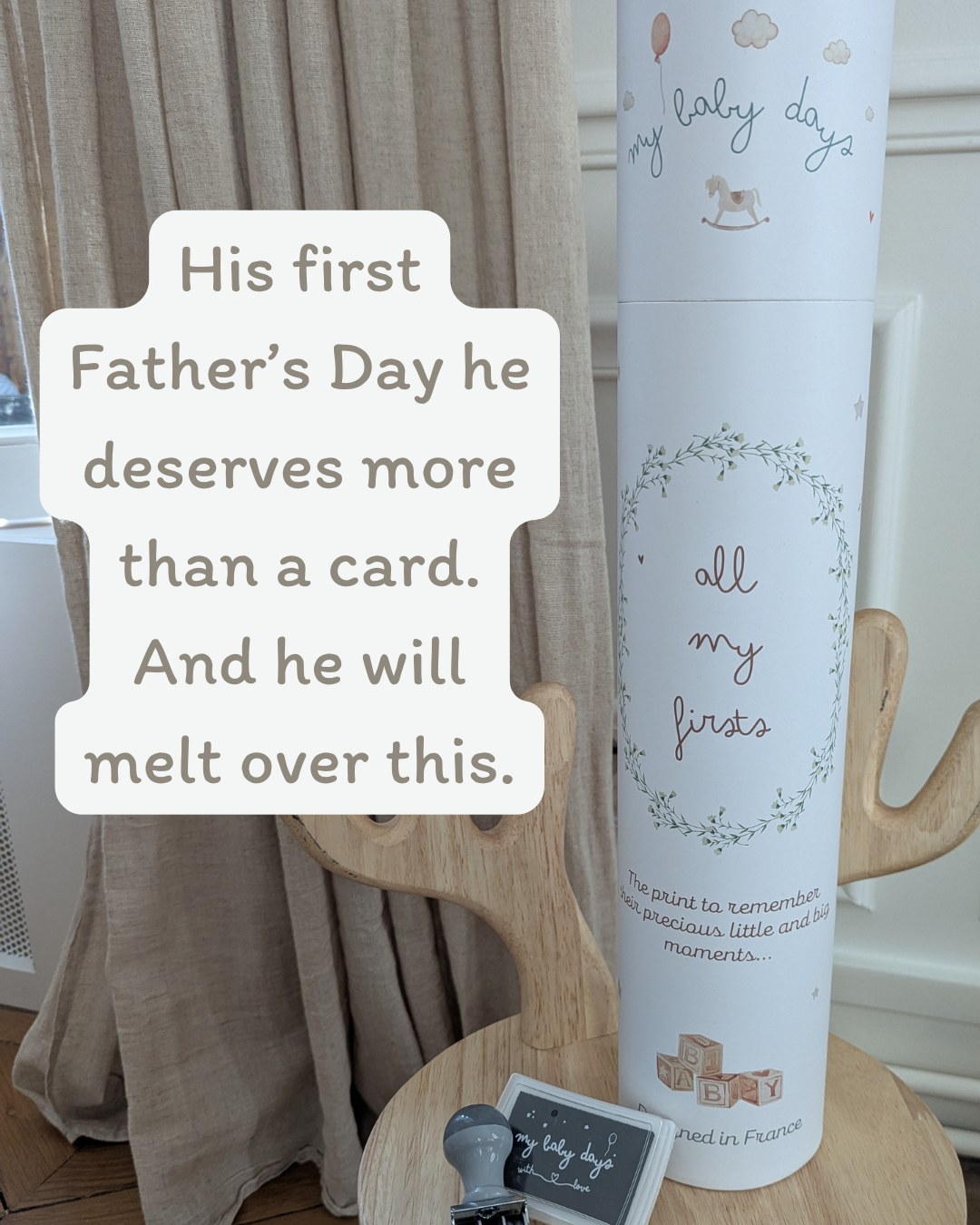My Baby Days Facebook ad: More than a card, for his first Father's Day