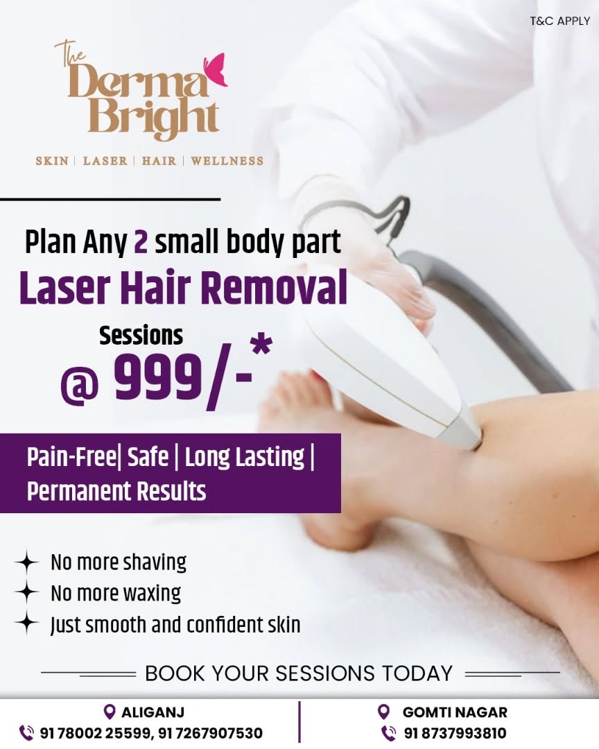 The Derma Bright Lucknow Facebook ad