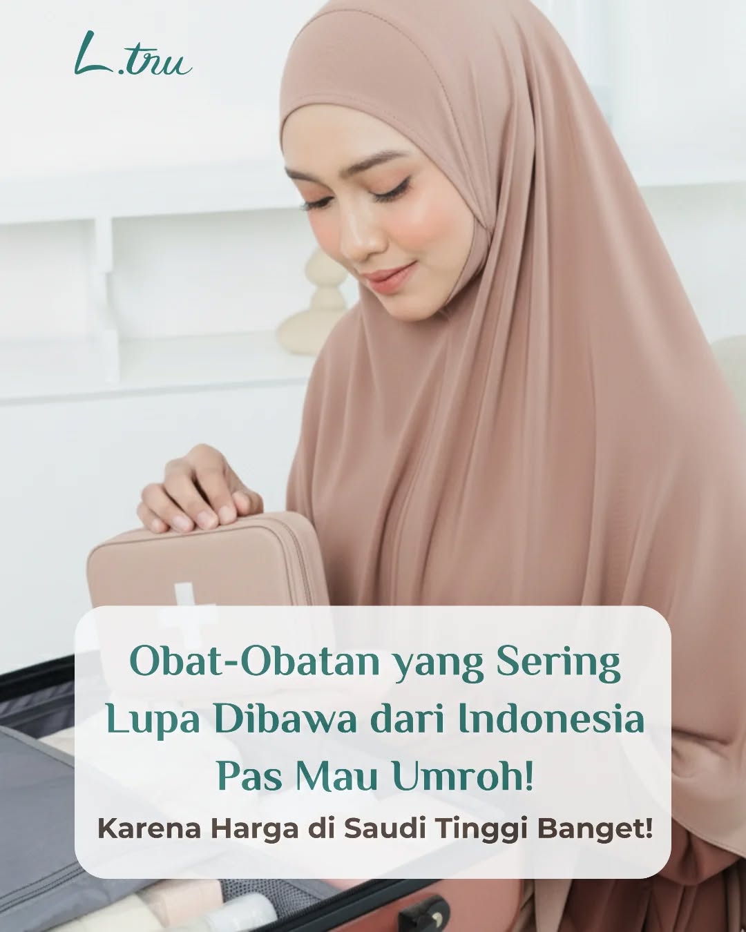 L.tru Pray Facebook ad: Ga ada yang mau sakit saat Umroh.