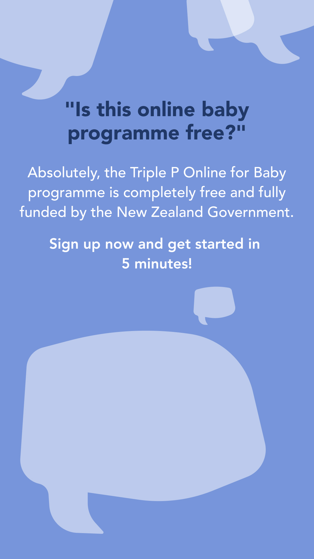 Triple P - Positive Parenting Program Facebook ad