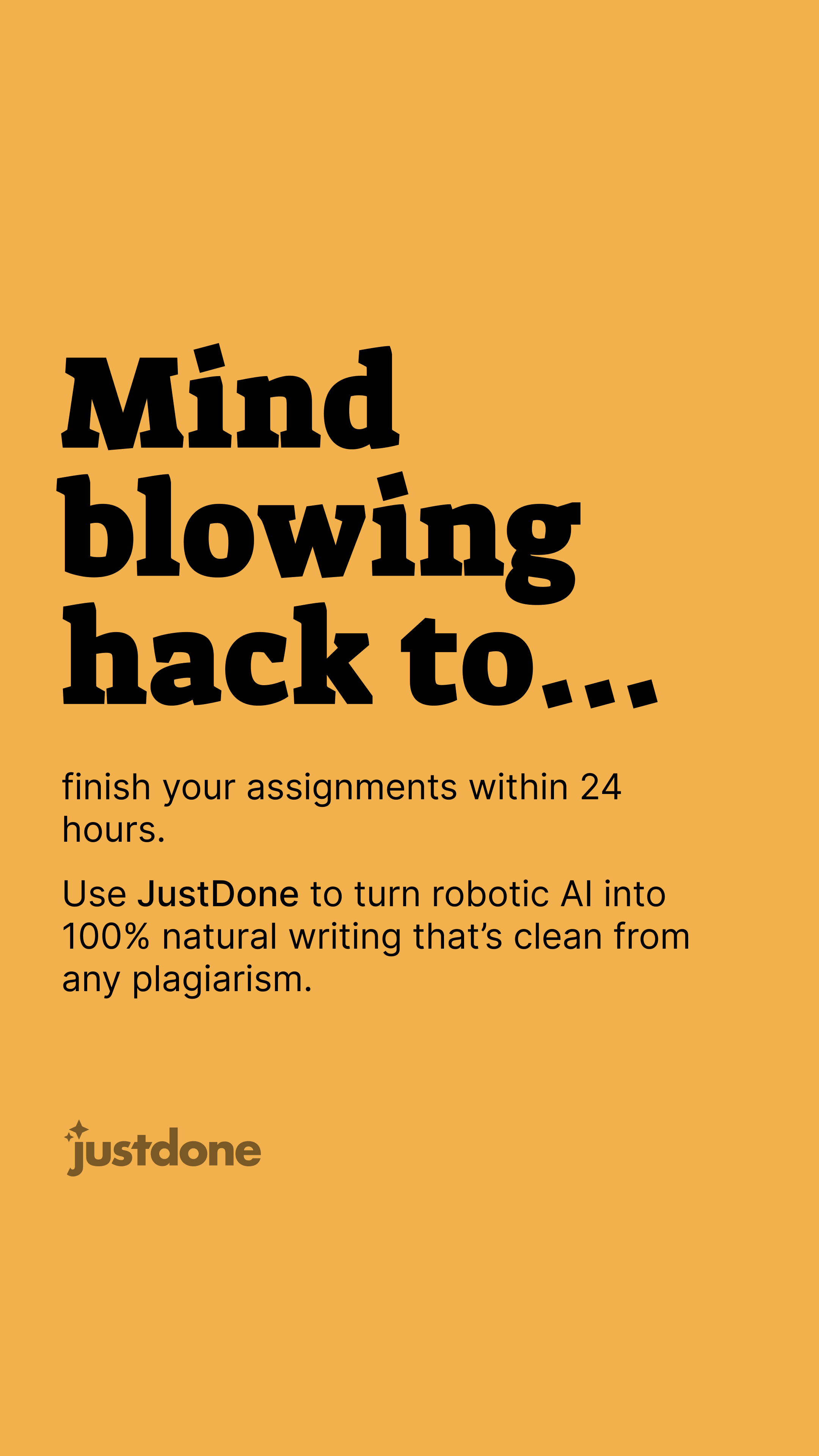 JustDone Facebook ad