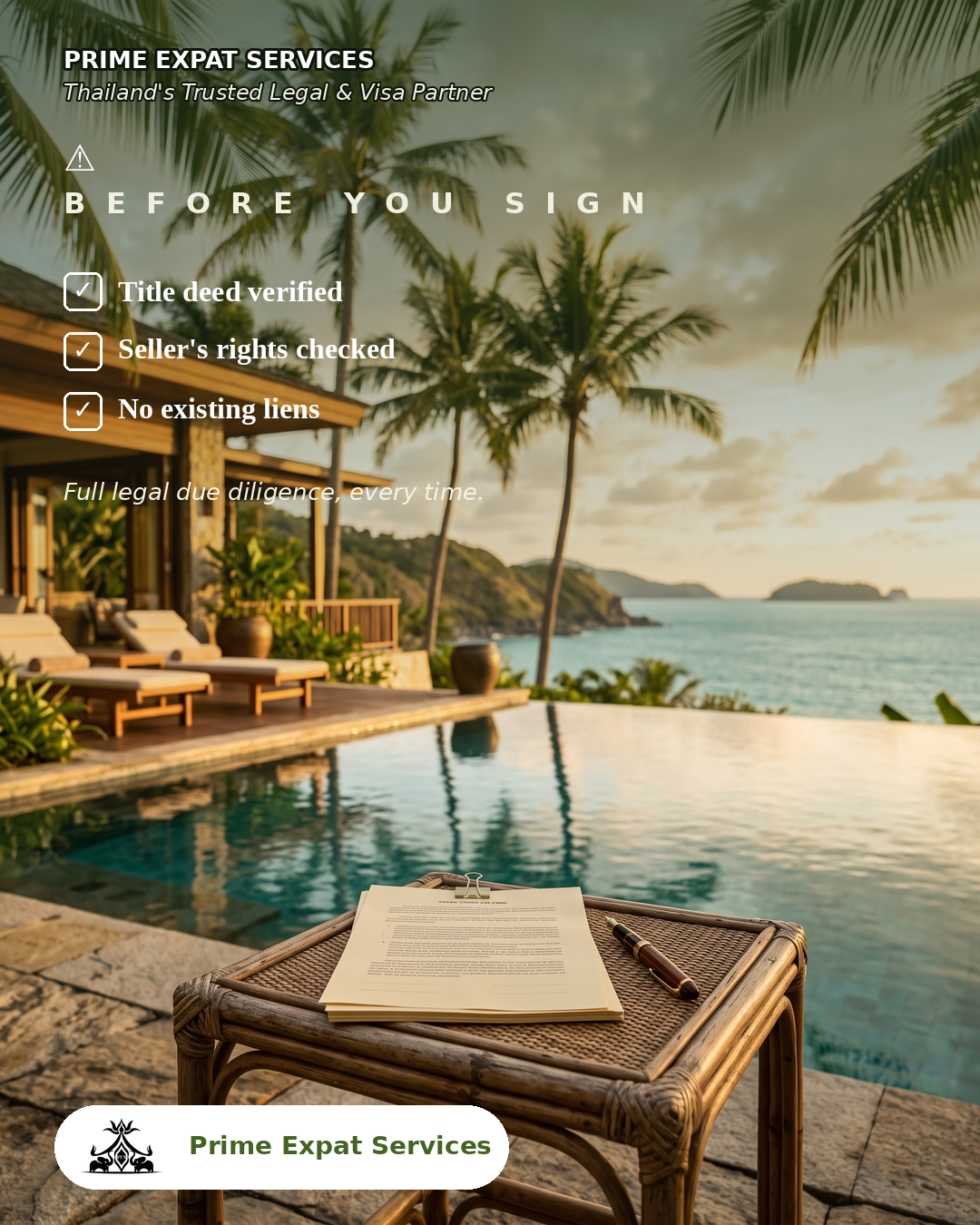 Prime Expat Services Facebook ad: Buy Property in Phuket With Total Confidence