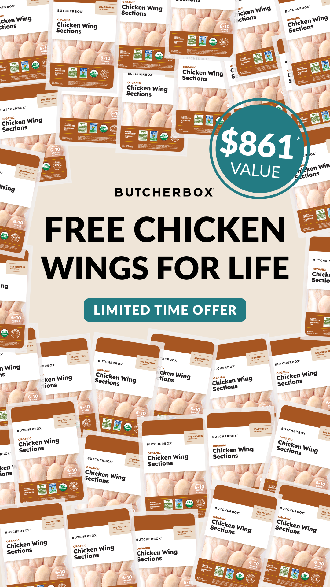 ButcherBox Facebook ad