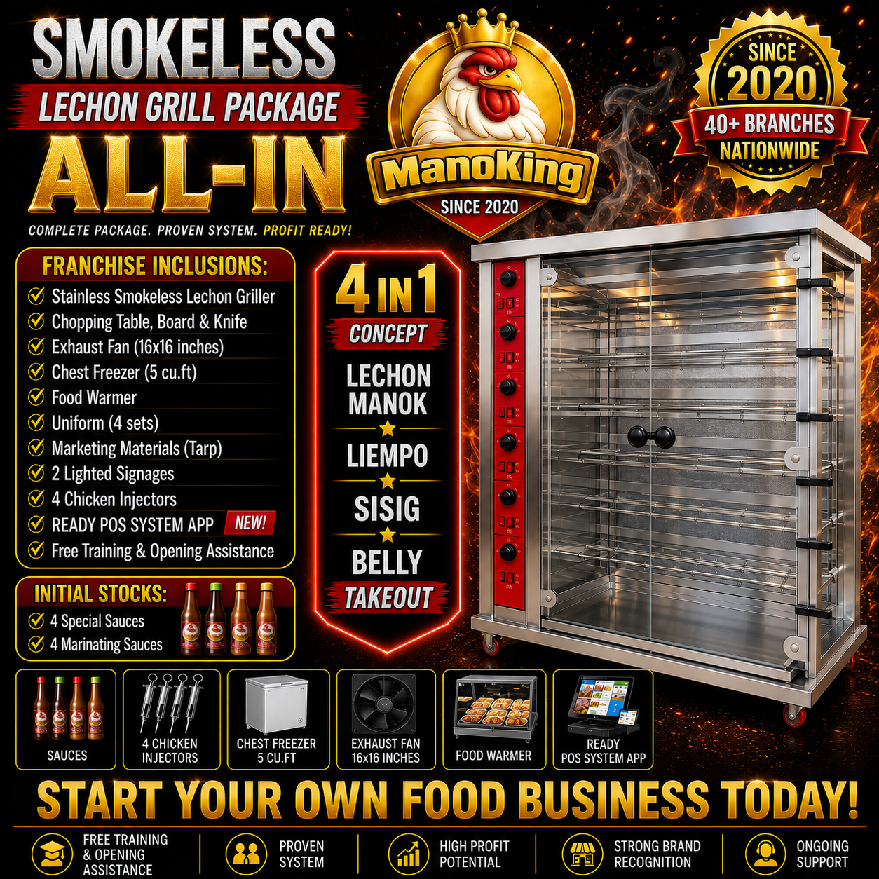 ManoKing Lechon Manok & Liempo House Facebook ad: Chat with us