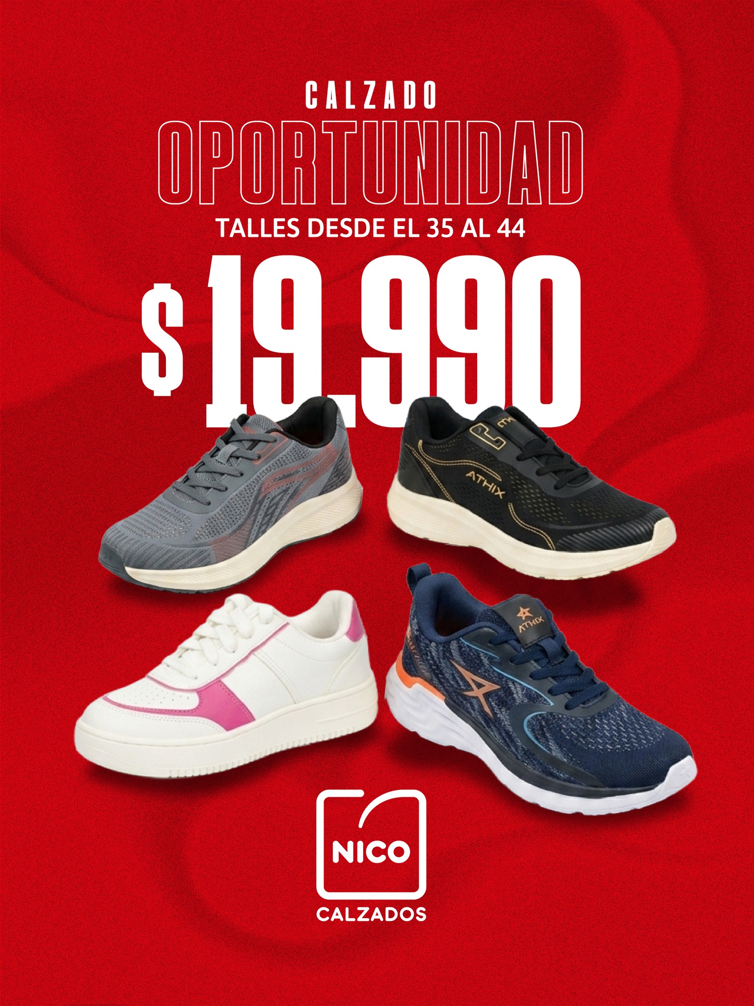 NICO calzados Facebook ad: OPORTUNIDAD!