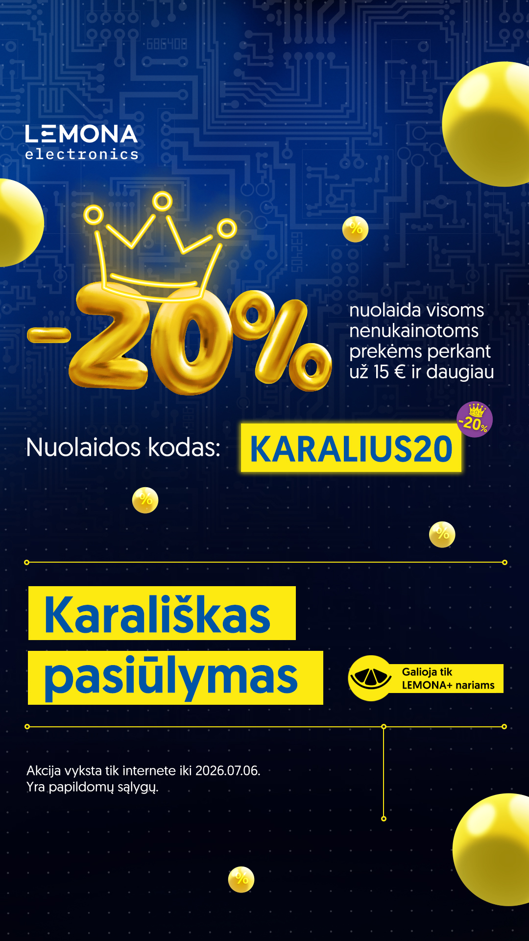 LEMONA electronics Facebook ad