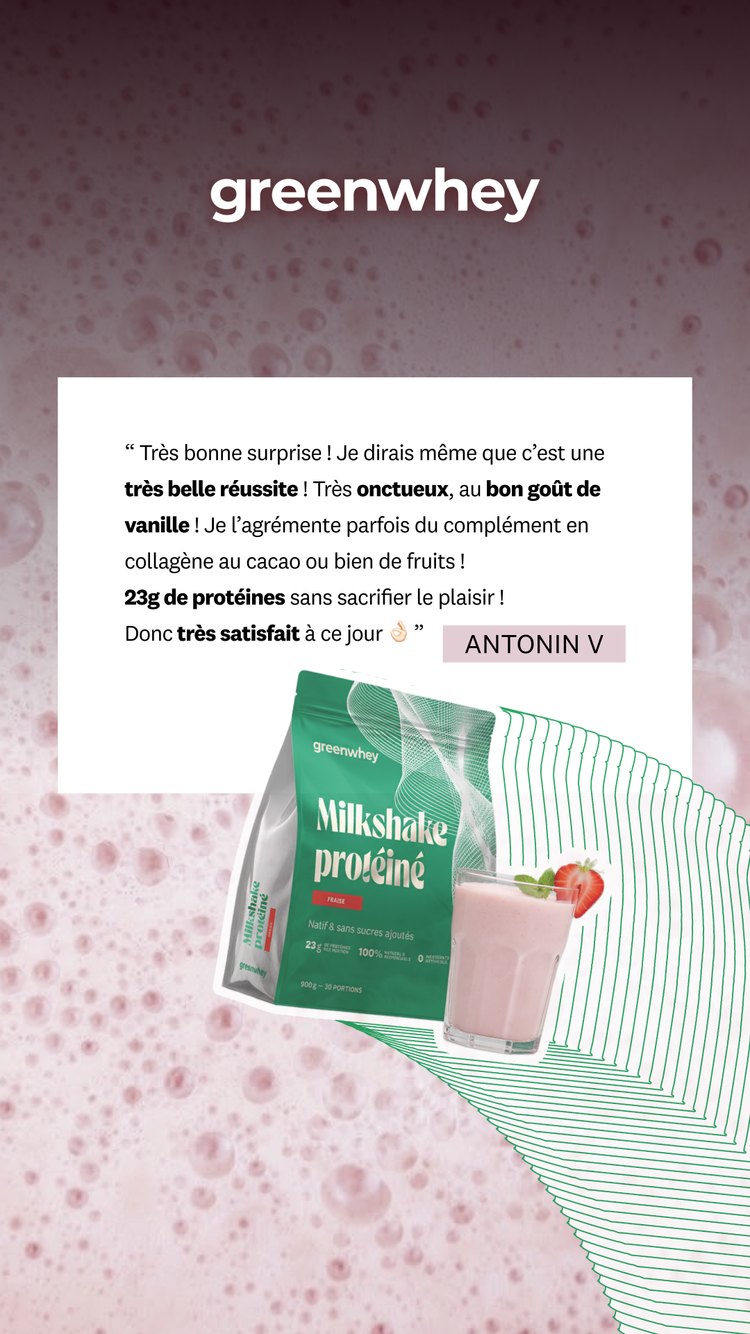 greenwhey Facebook ad
