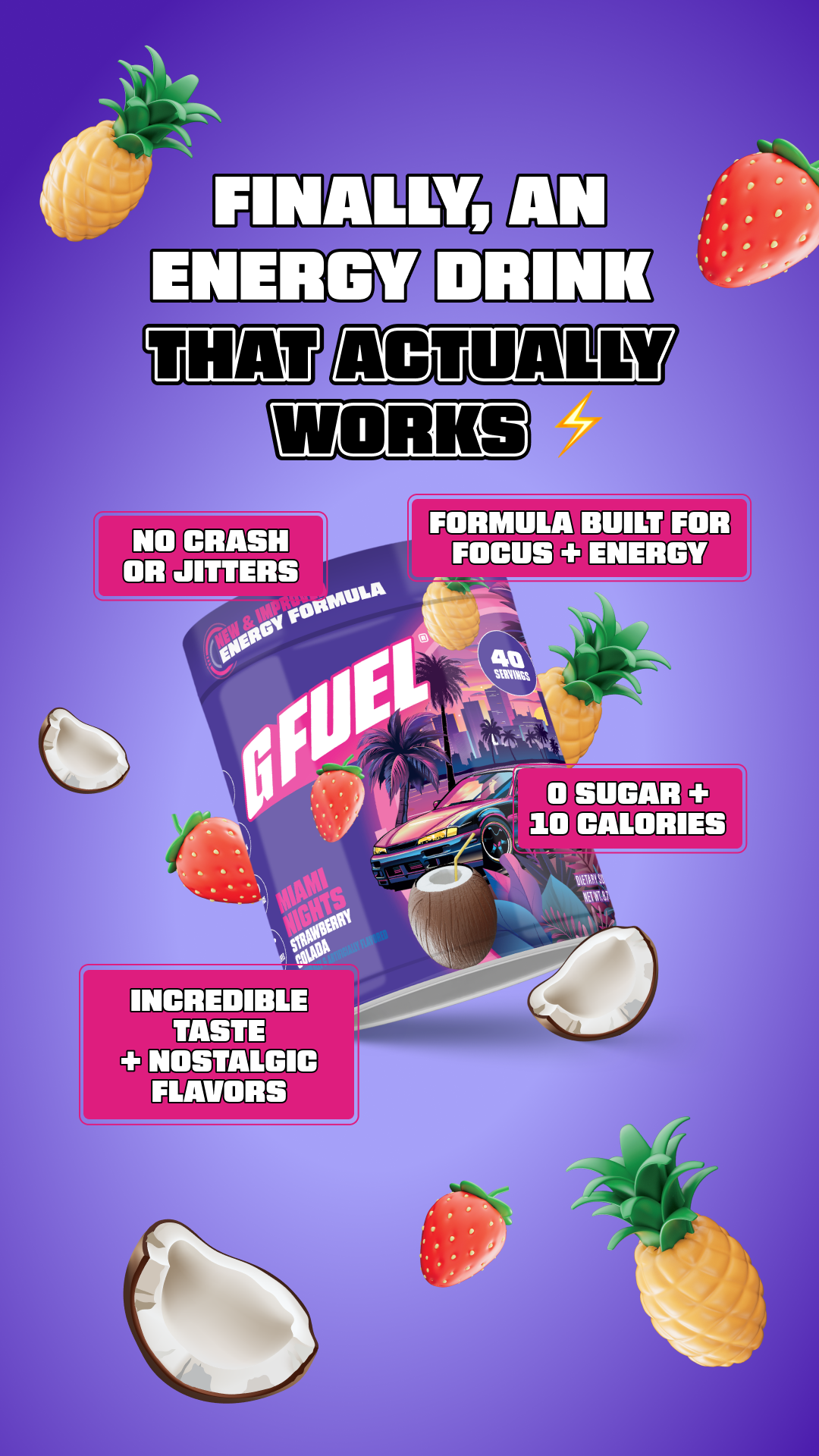 G FUEL Facebook ad