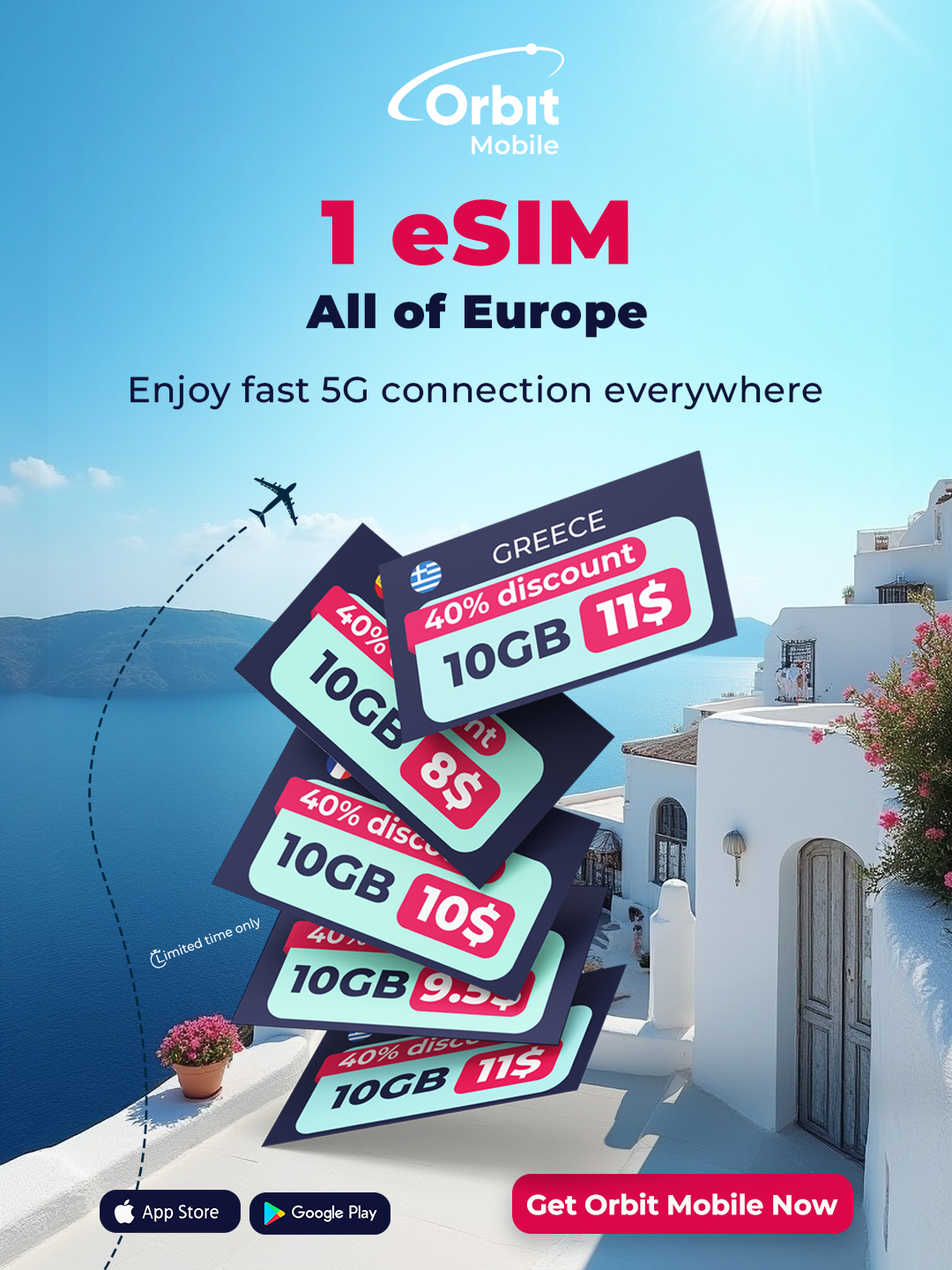 Orbit Mobile Travel App Facebook ad