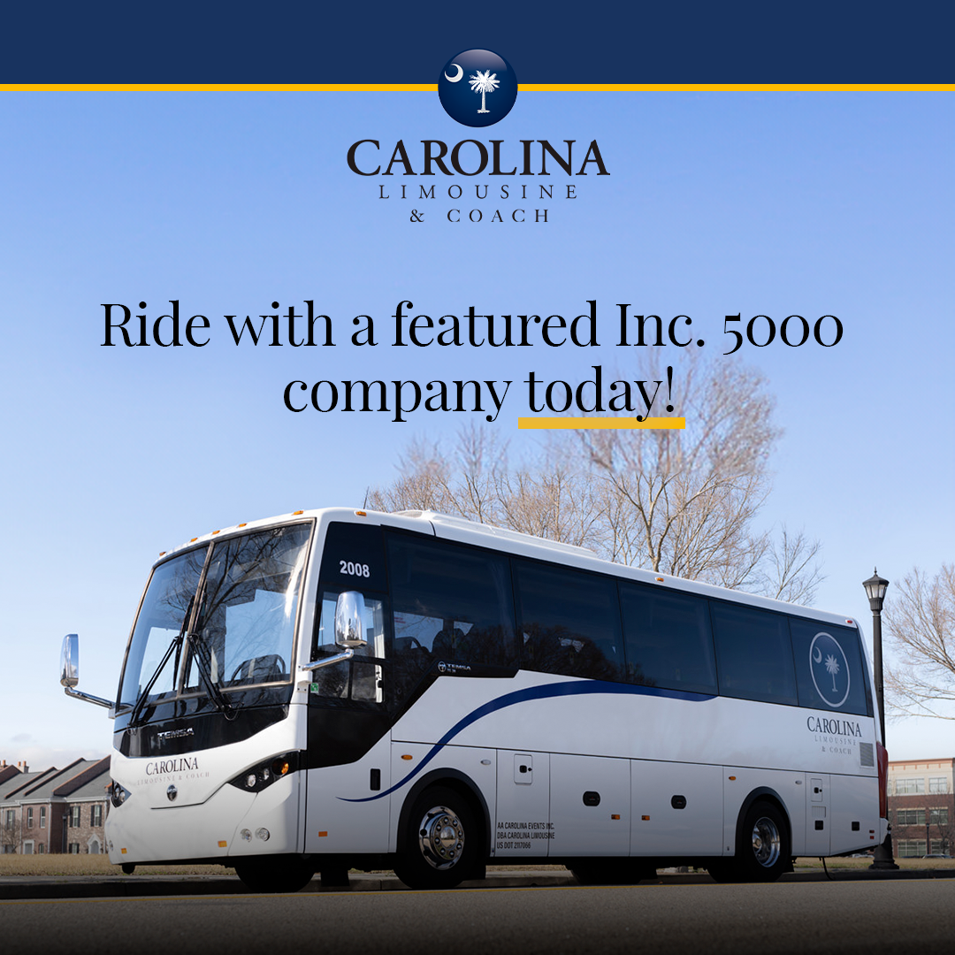 Carolina Limousine & Coach Facebook ad: Luxury on the Move | Book Today
