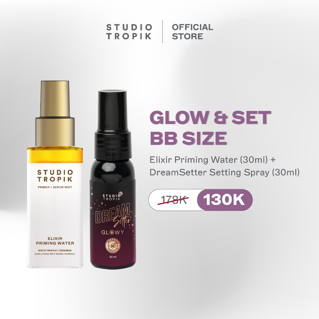 Studio Tropik Facebook ad: Dapatkan instant glow & kulit tampak lebih sehat…