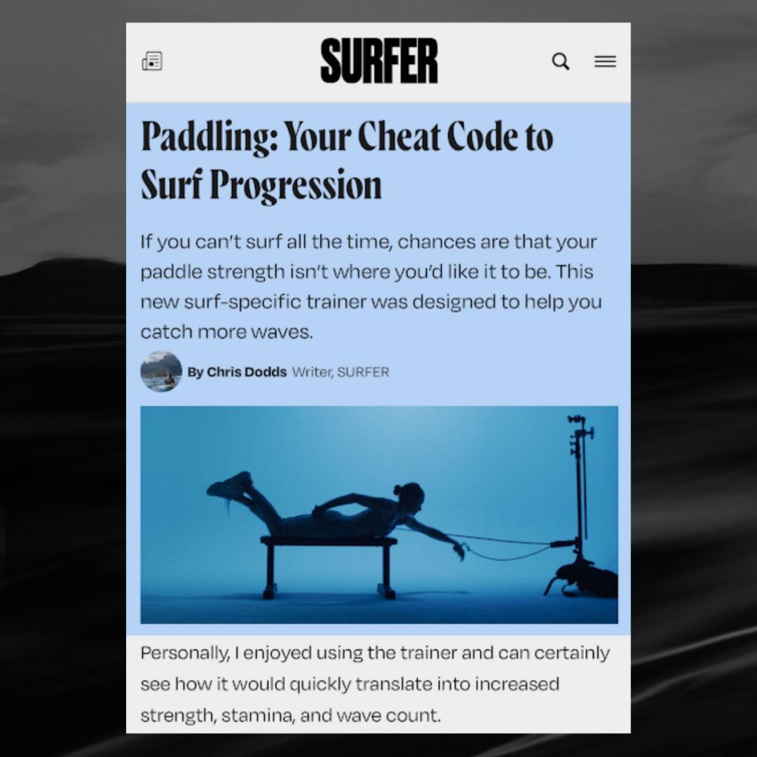 Basis Surf Facebook ad: Unlike resistance bands, this paddle trainer actually works.