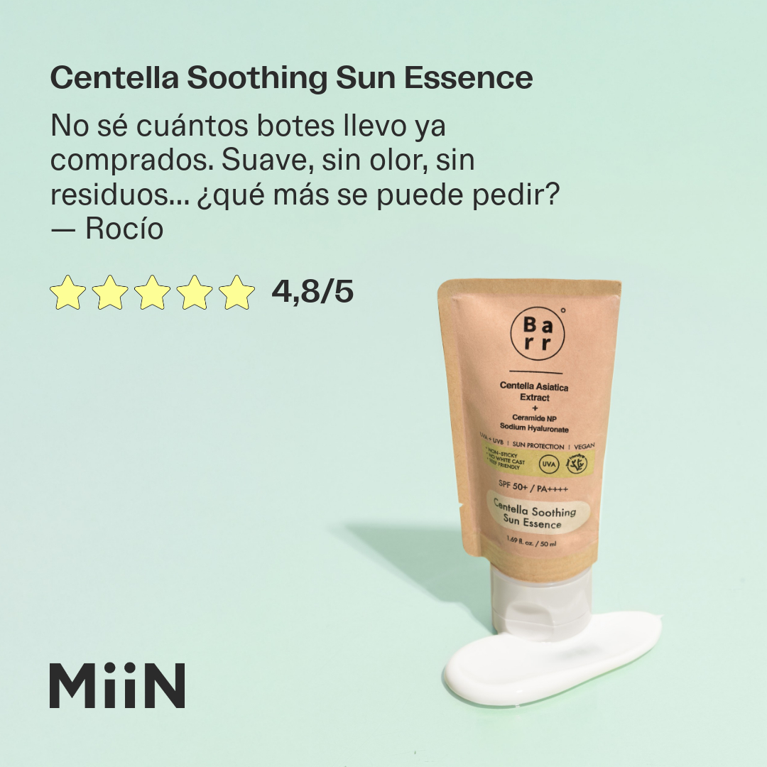MiiN Korean Cosmetics Facebook ad: De rápida absorción e ideal para piel sensible