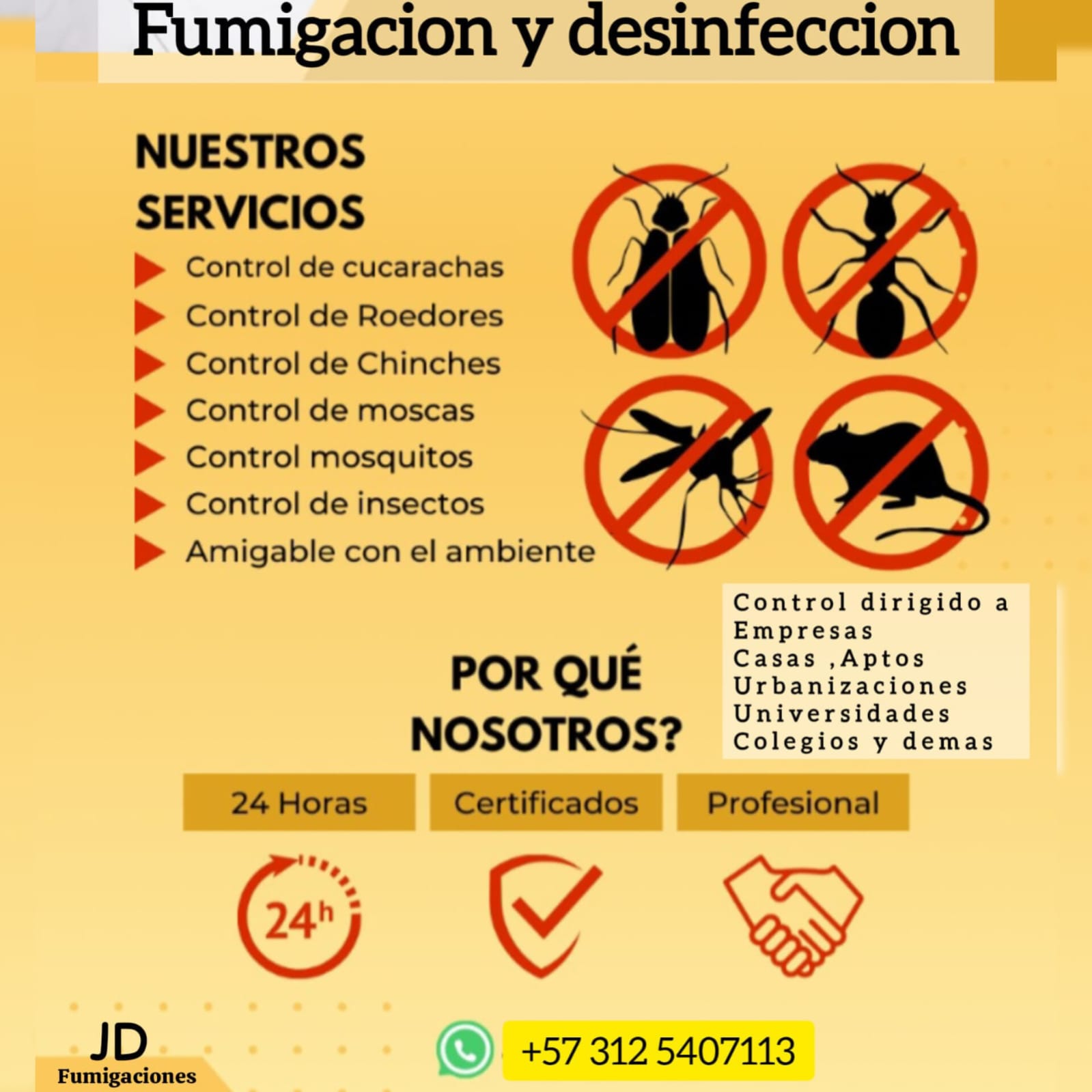 Fumigaciones Jd Facebook ad
