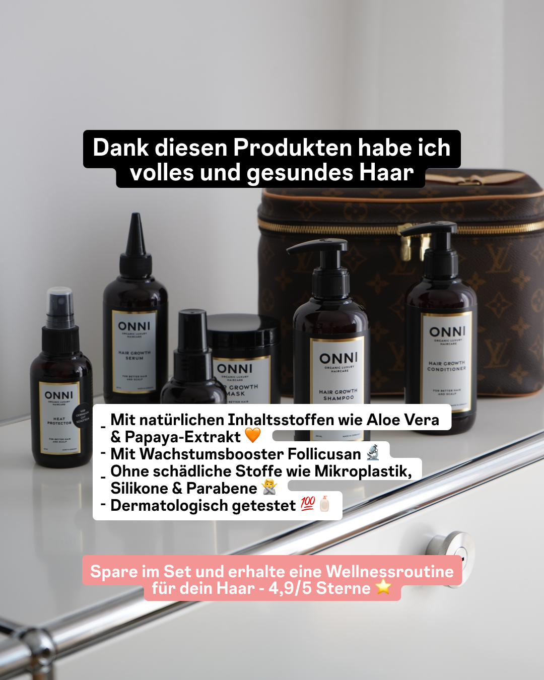 ONNI - Organic Luxury Haircare Facebook ad
