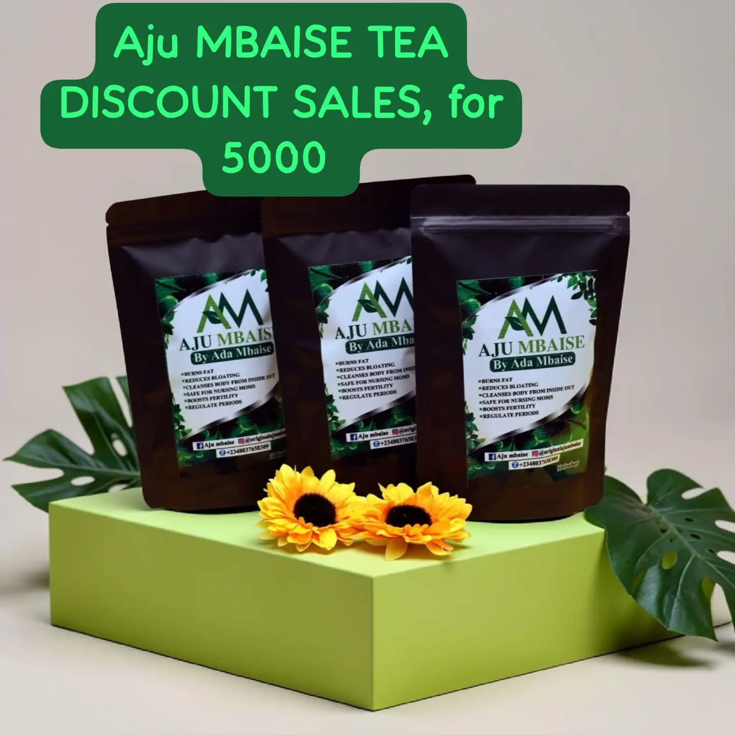 Aju Mbaise Facebook ad: Benefits of Aju Mbaise by @originalajumbaise
