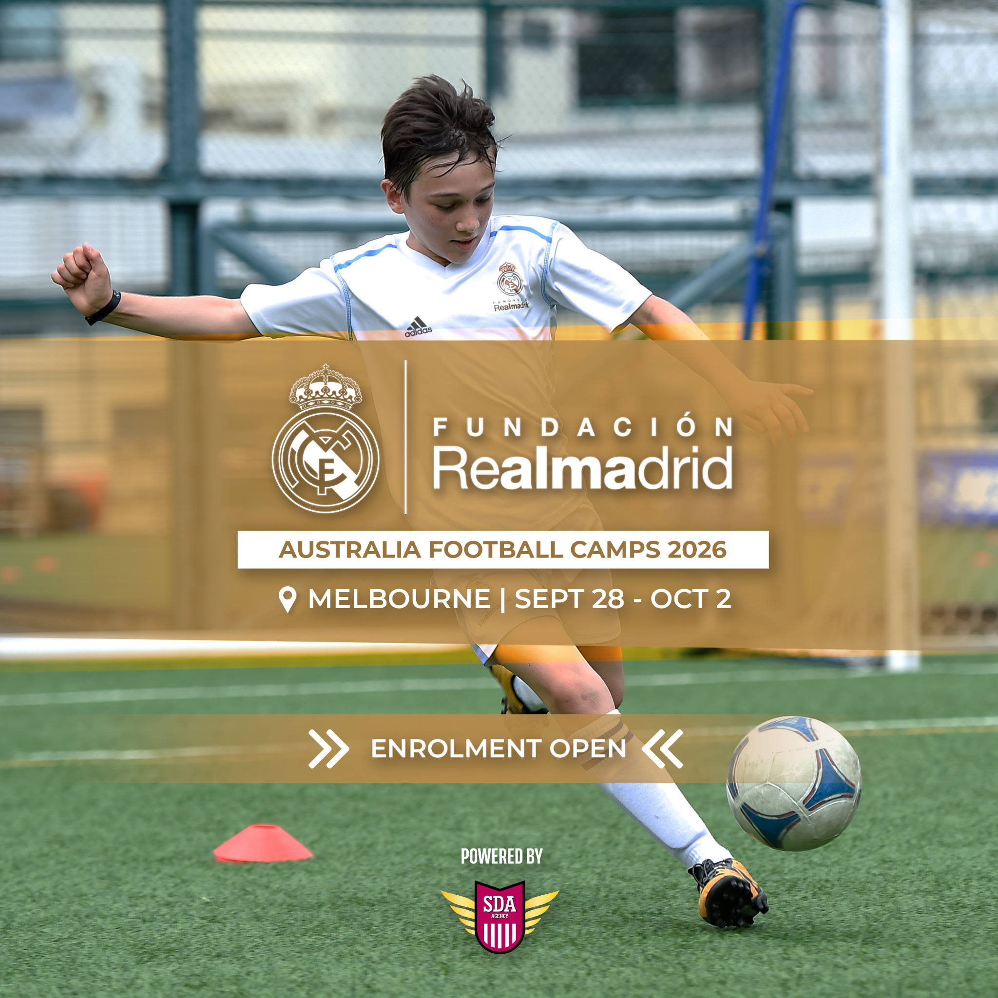SDA Agency Facebook ad: Melbourne - Real Madrid Camp