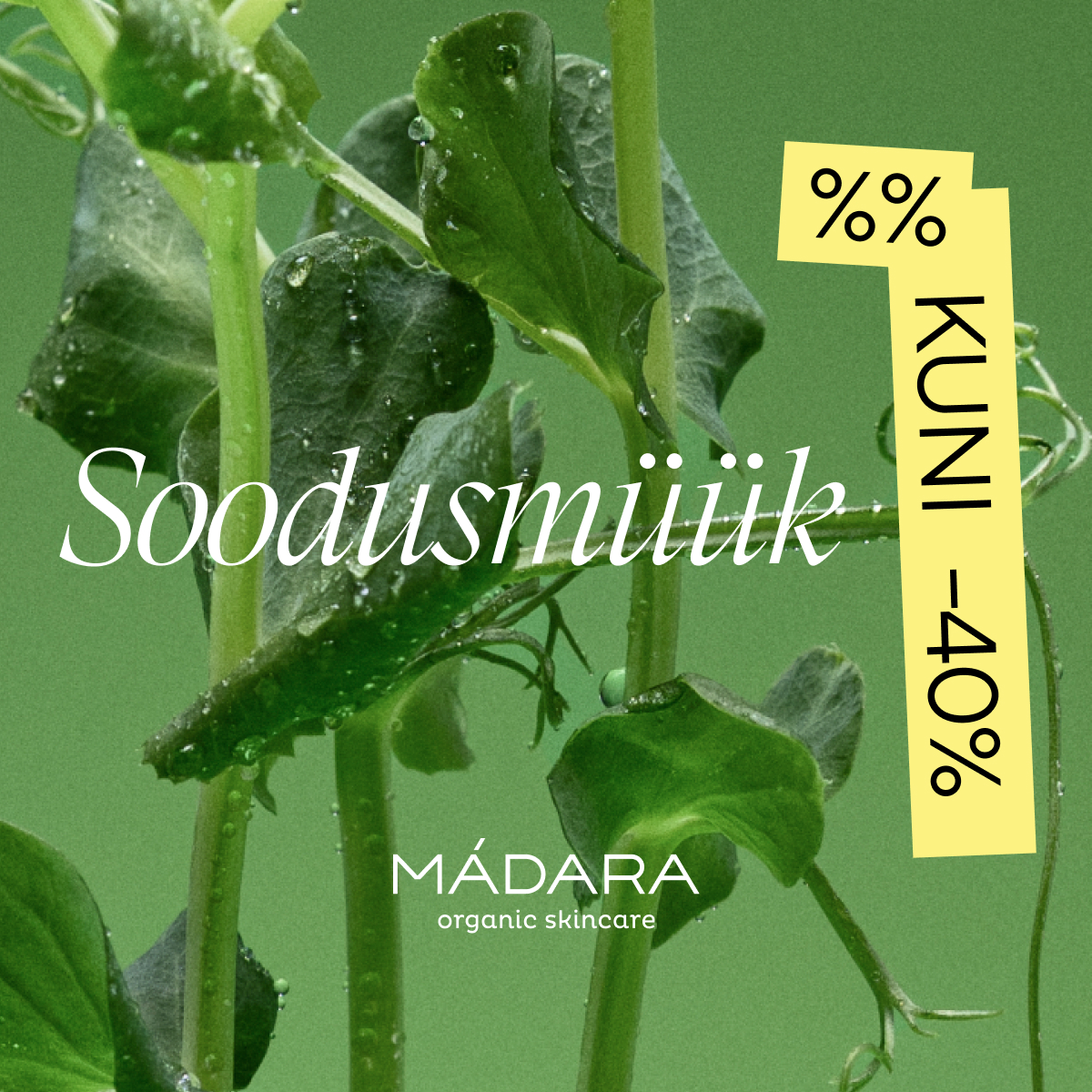 Mádara Organic Skincare Facebook ad