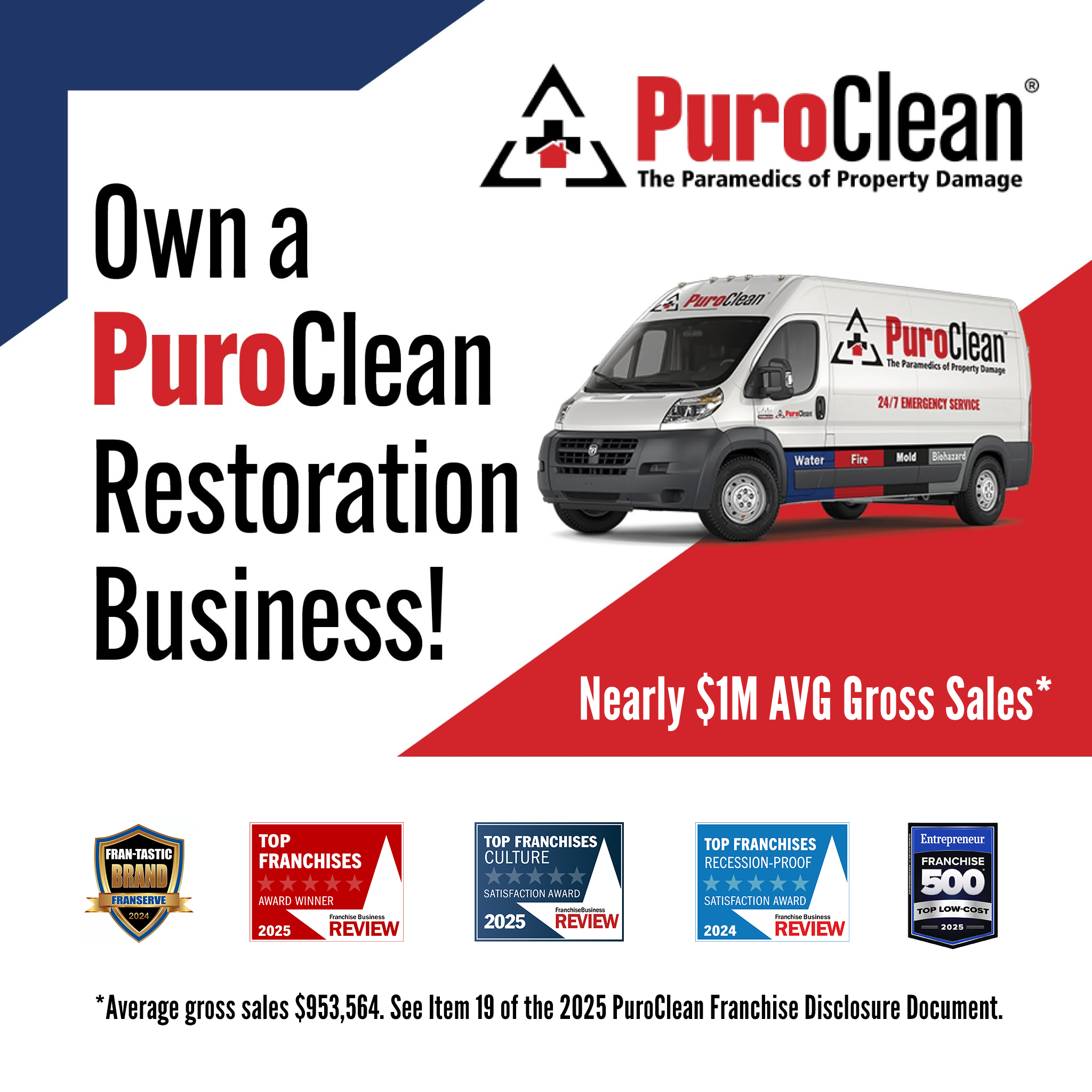 PuroClean Franchise Development Facebook ad: Learn More Now